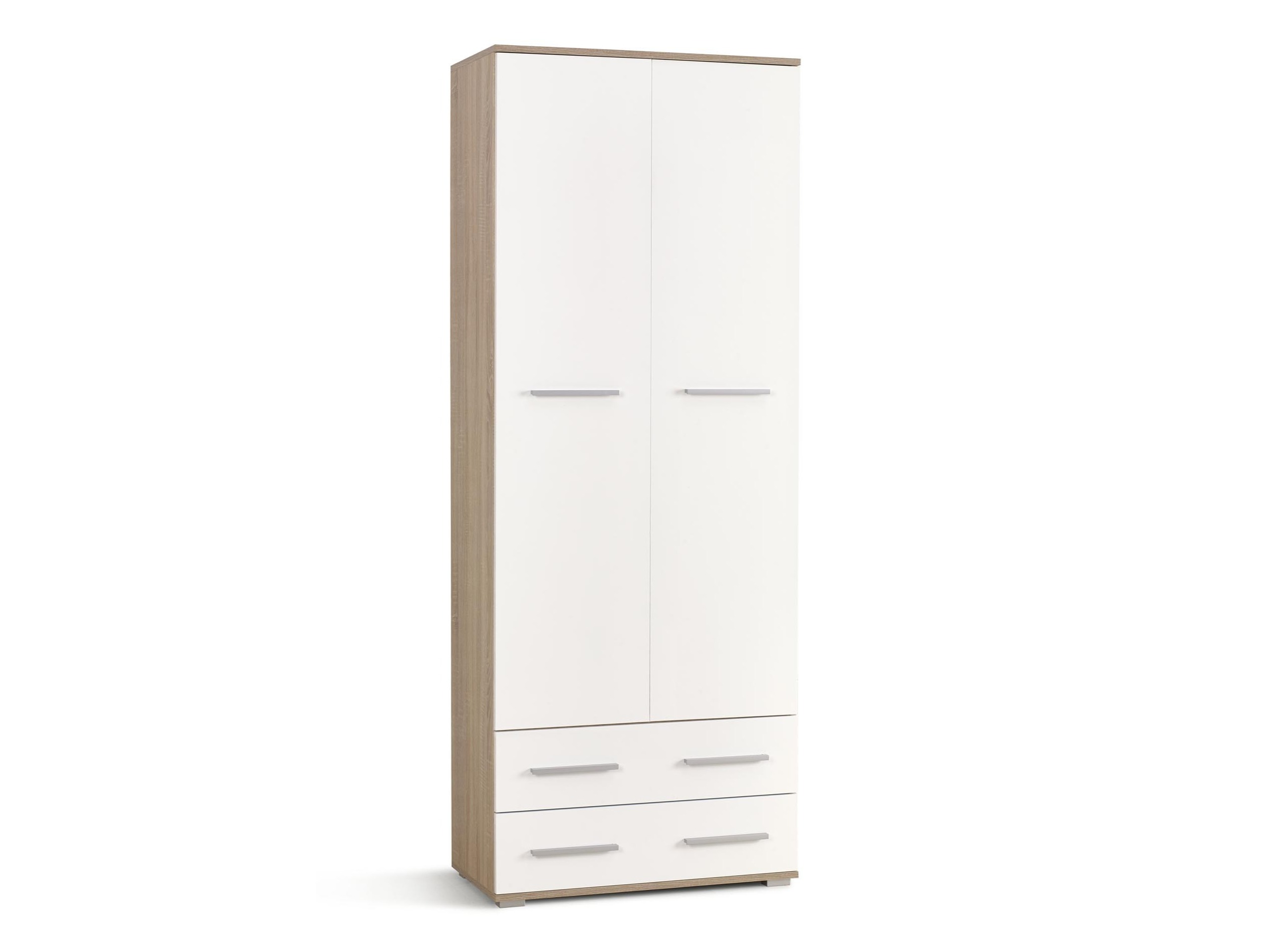 Scaffale Cirveso 107 (Sonoma quercia + Bianco lucido)