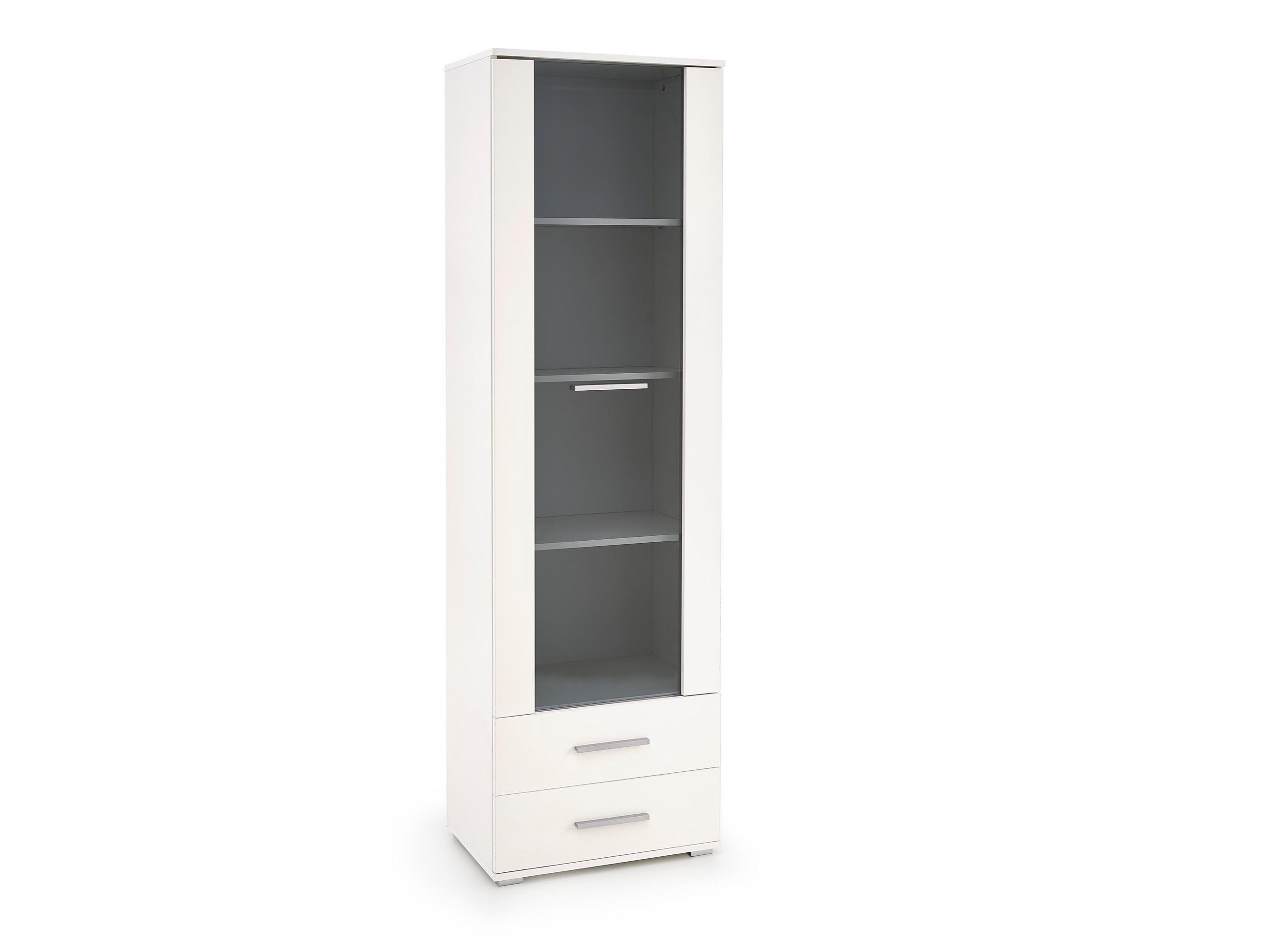 Scaffale Cirveso 116 (Bianco + Bianco lucido)