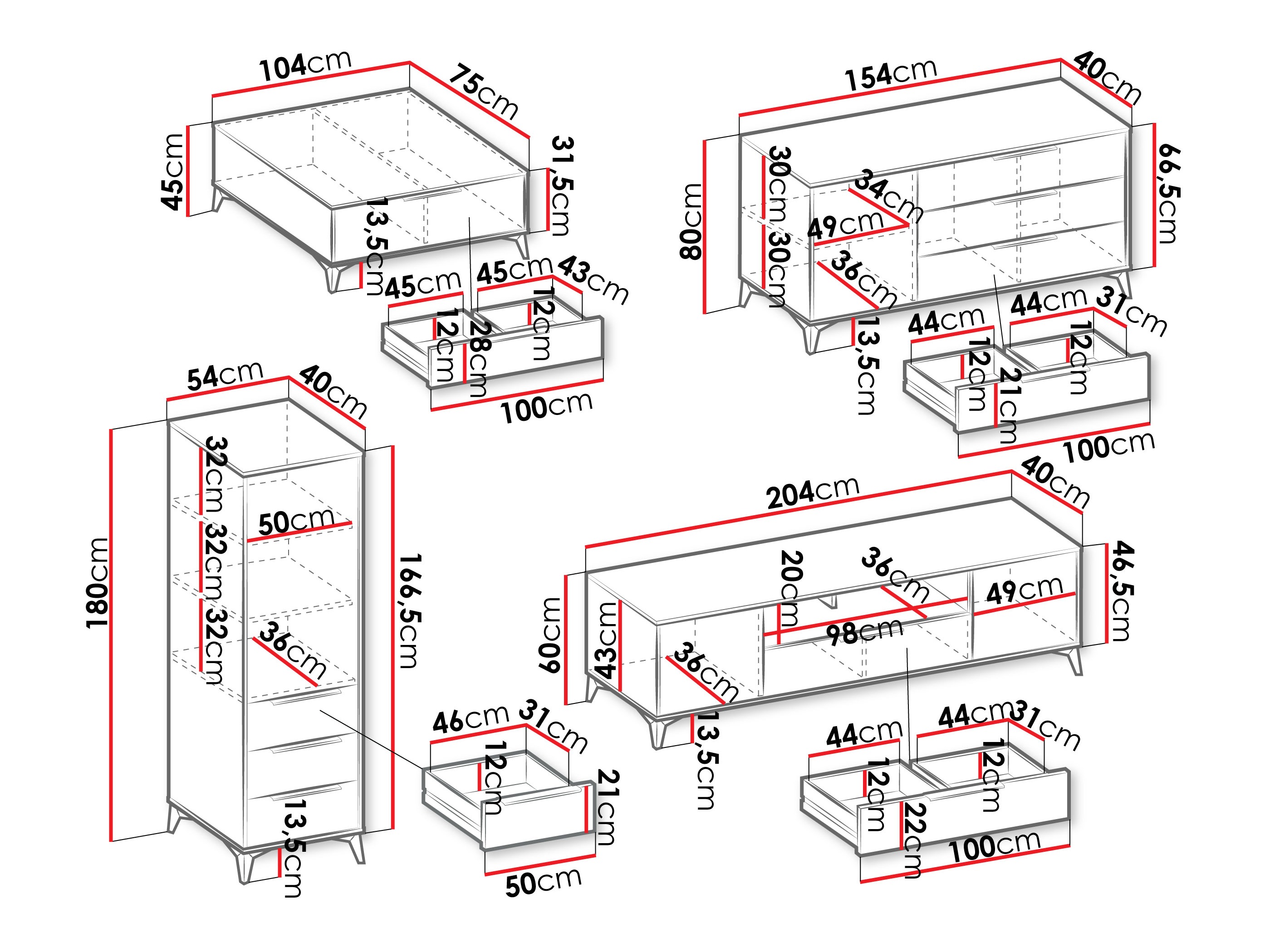 Parete attrezzata Comfivo Citrus IV