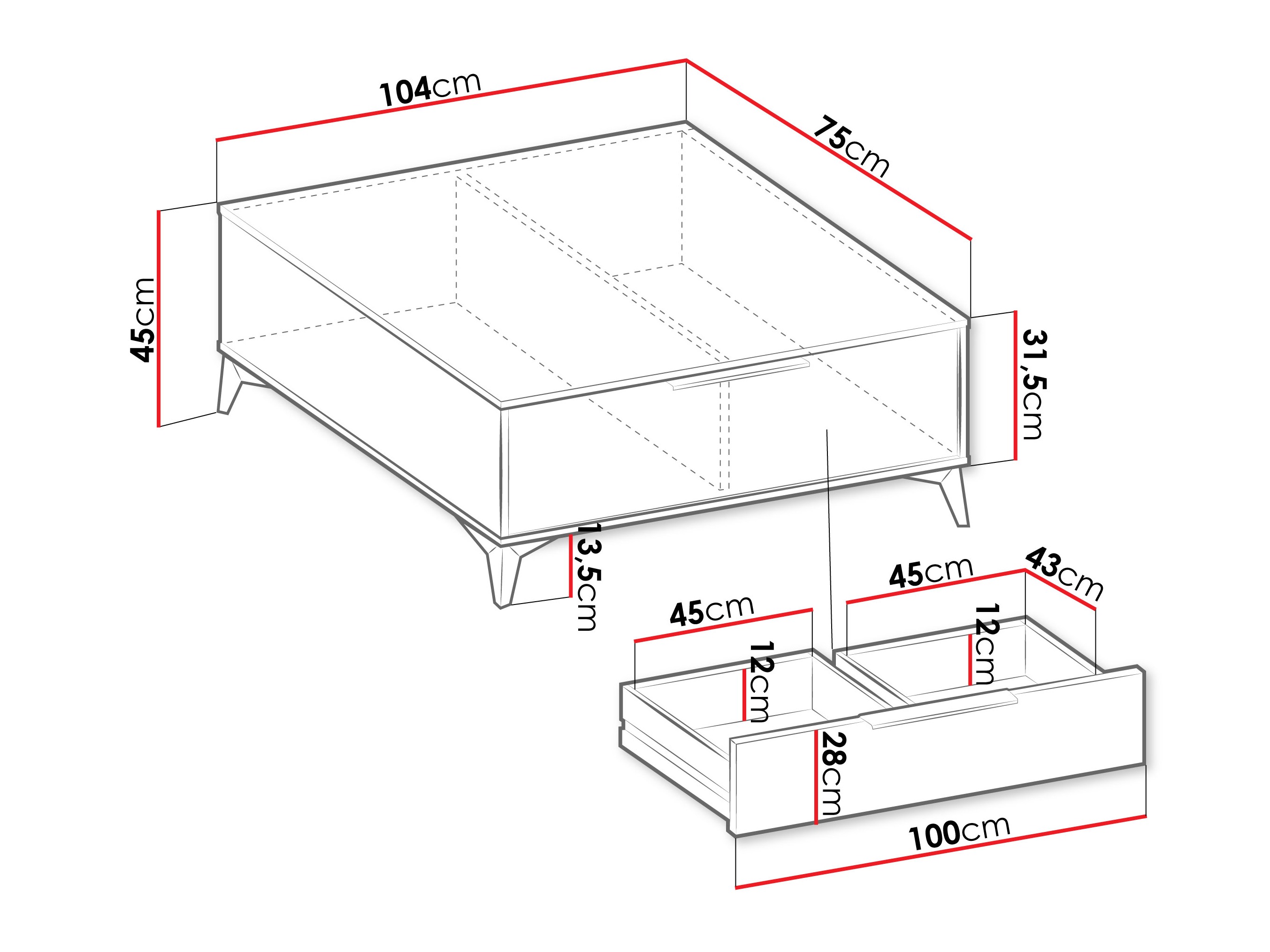 Tavolino da caffè Comfivo Citrus I