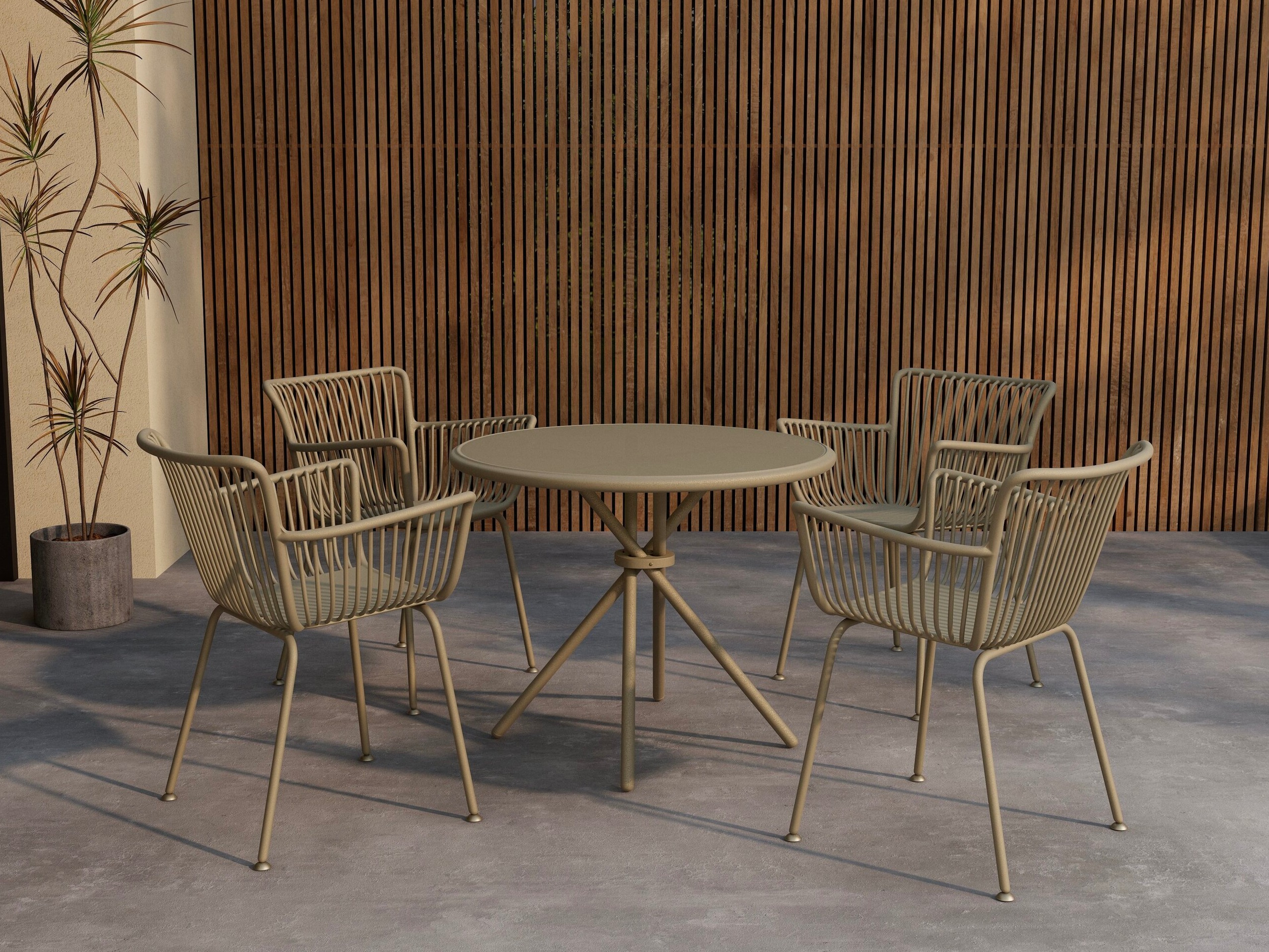 Tavolo e sedie set Dallas 5163