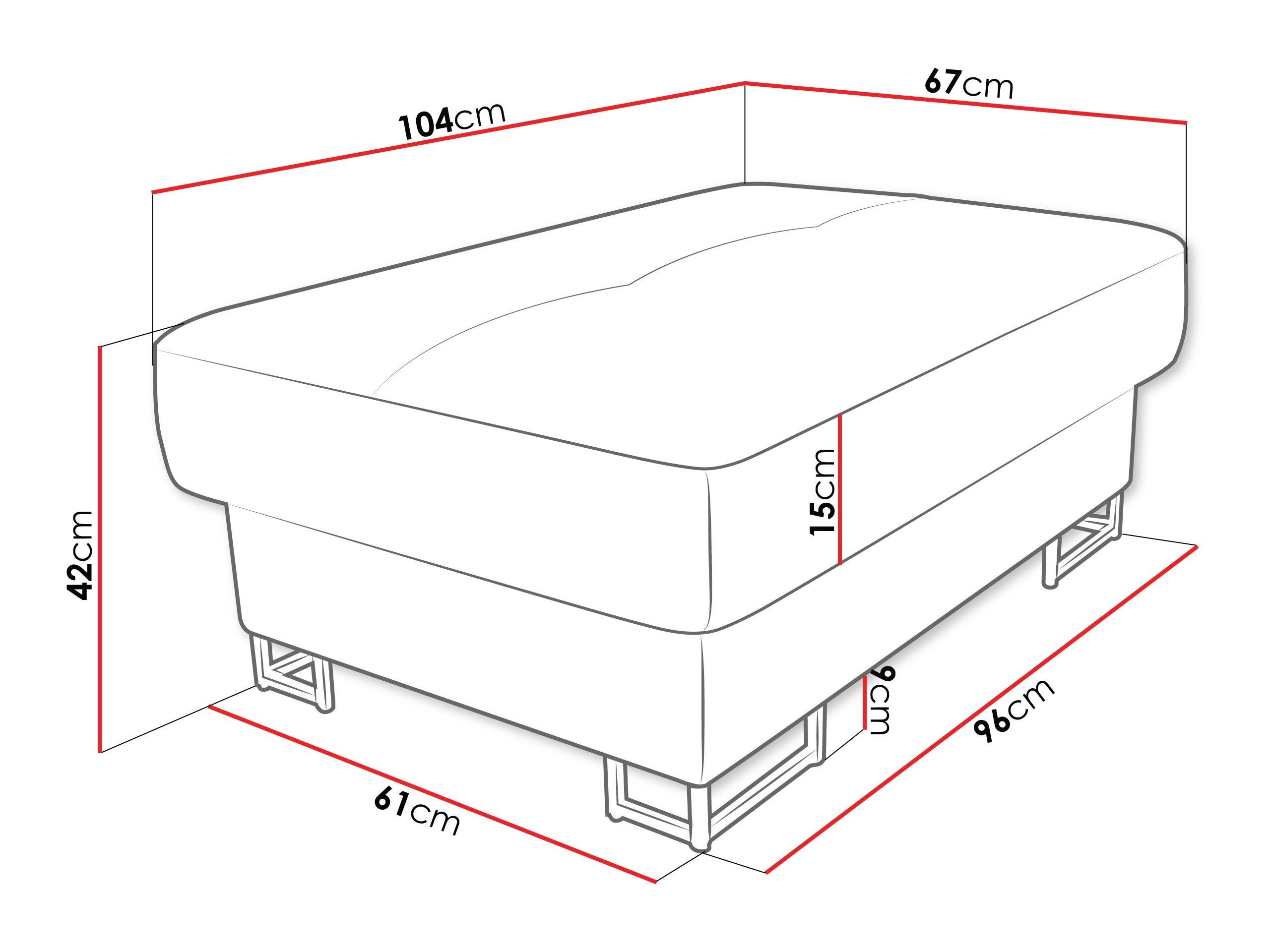 Panca morbida Comfivo Ruta (Magic Velvet 2216)