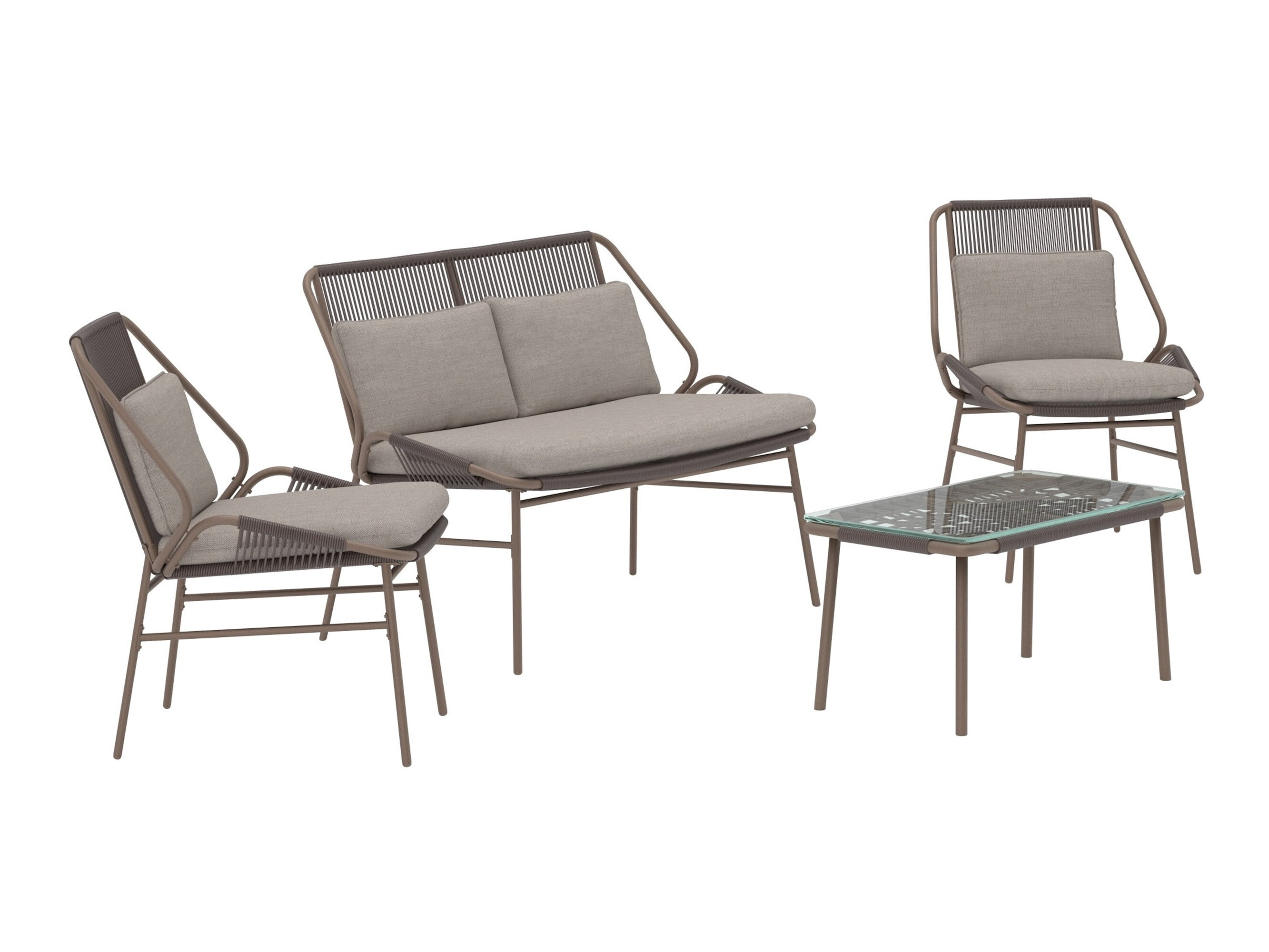 Mobili da giardino Dallas 5169 (Marrone + Beige)