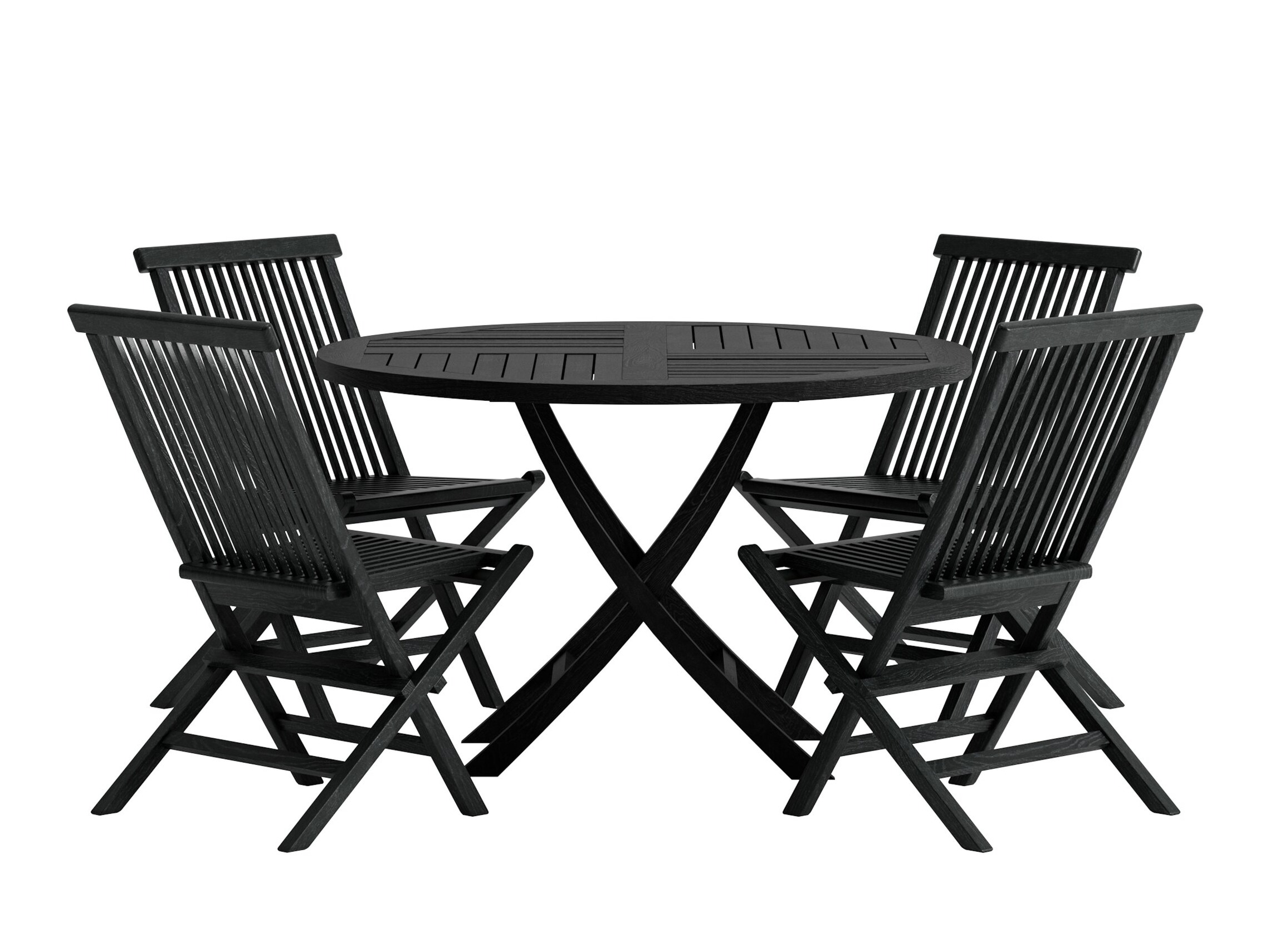 Tavolo e sedie set Nunova 145 (Nero)