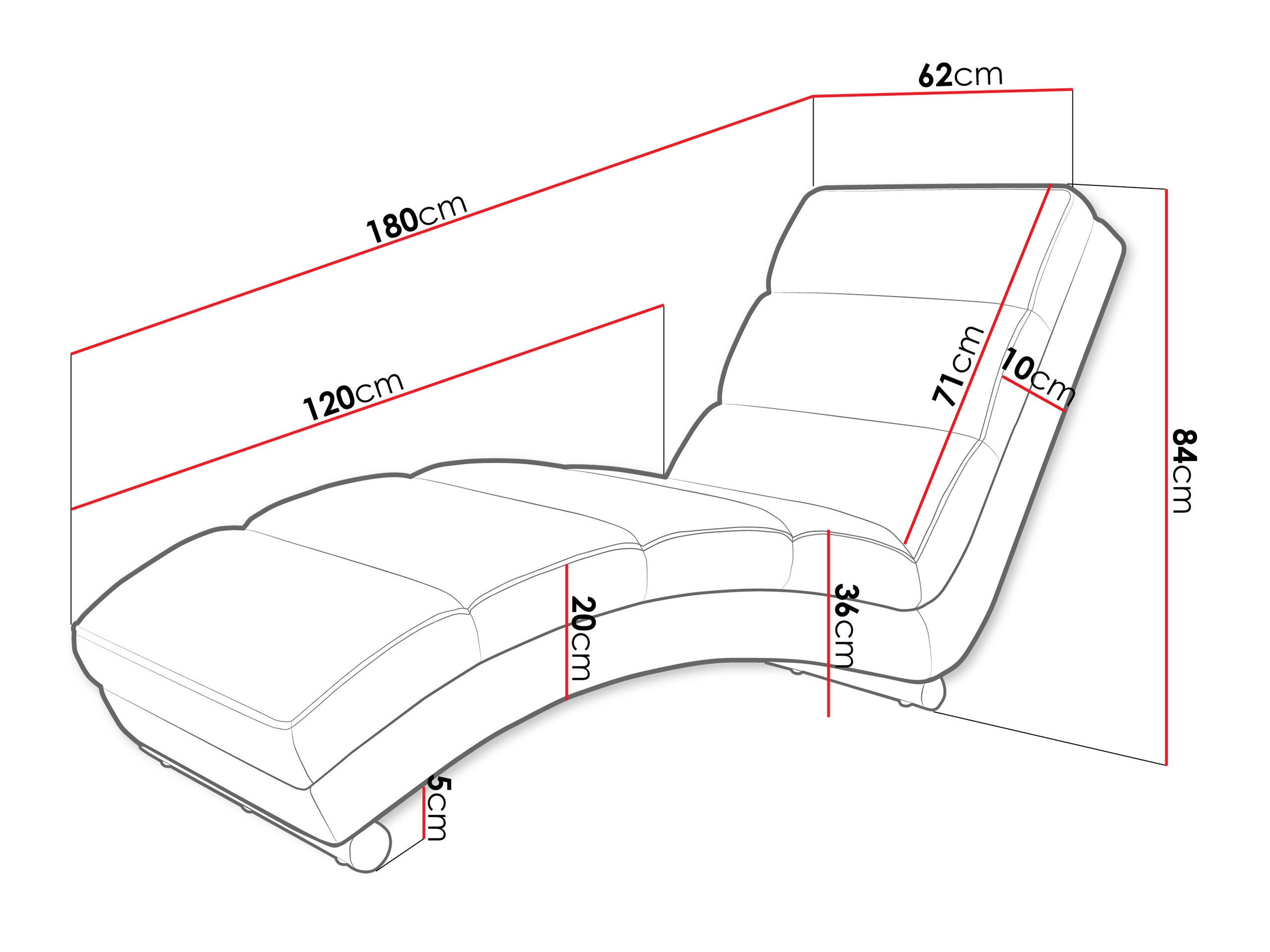 Chaise longue Comfivo Pirum (Bella 65)