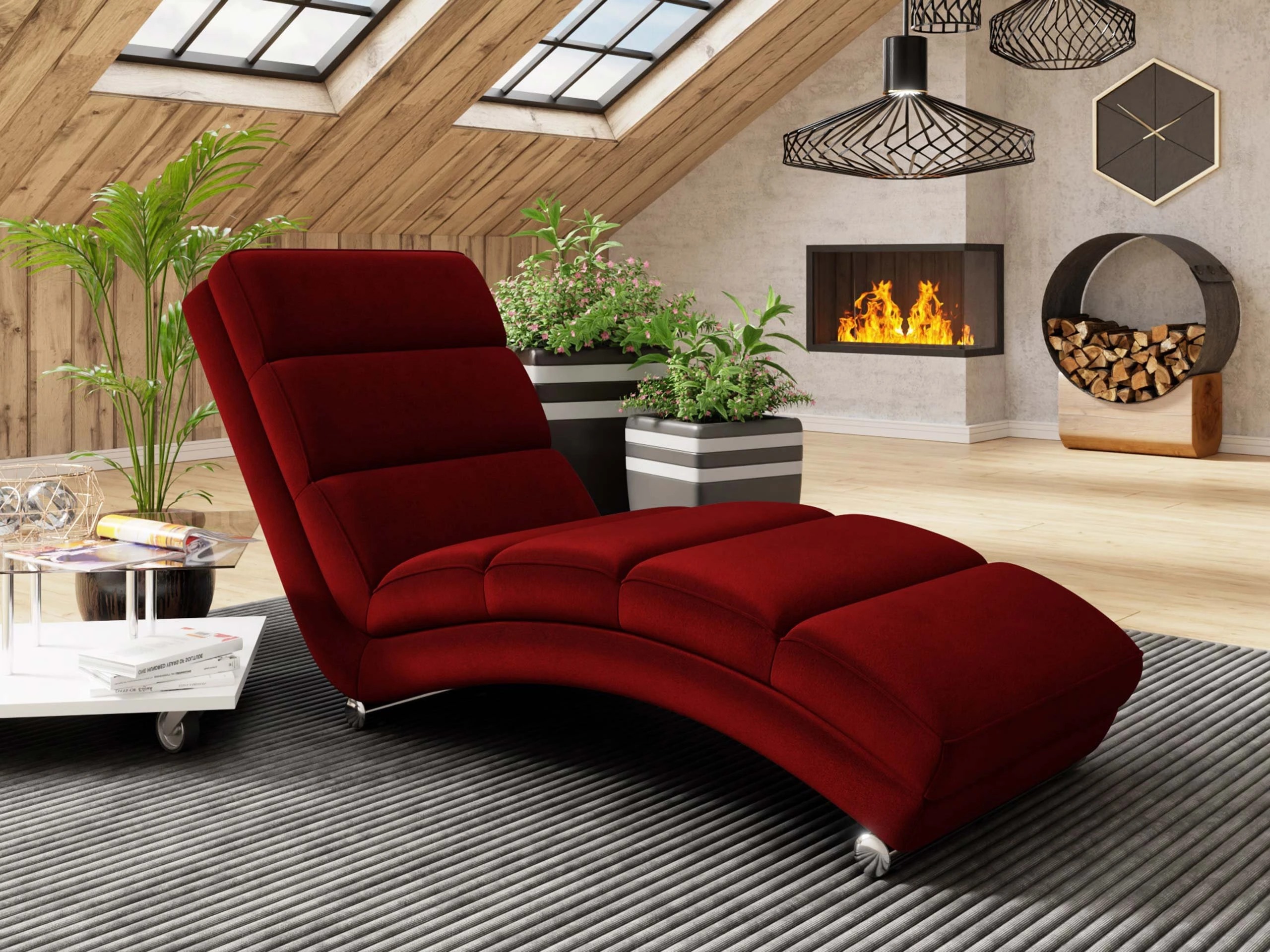 Chaise longue Comfivo Pirum (Venus Velvet 2926)