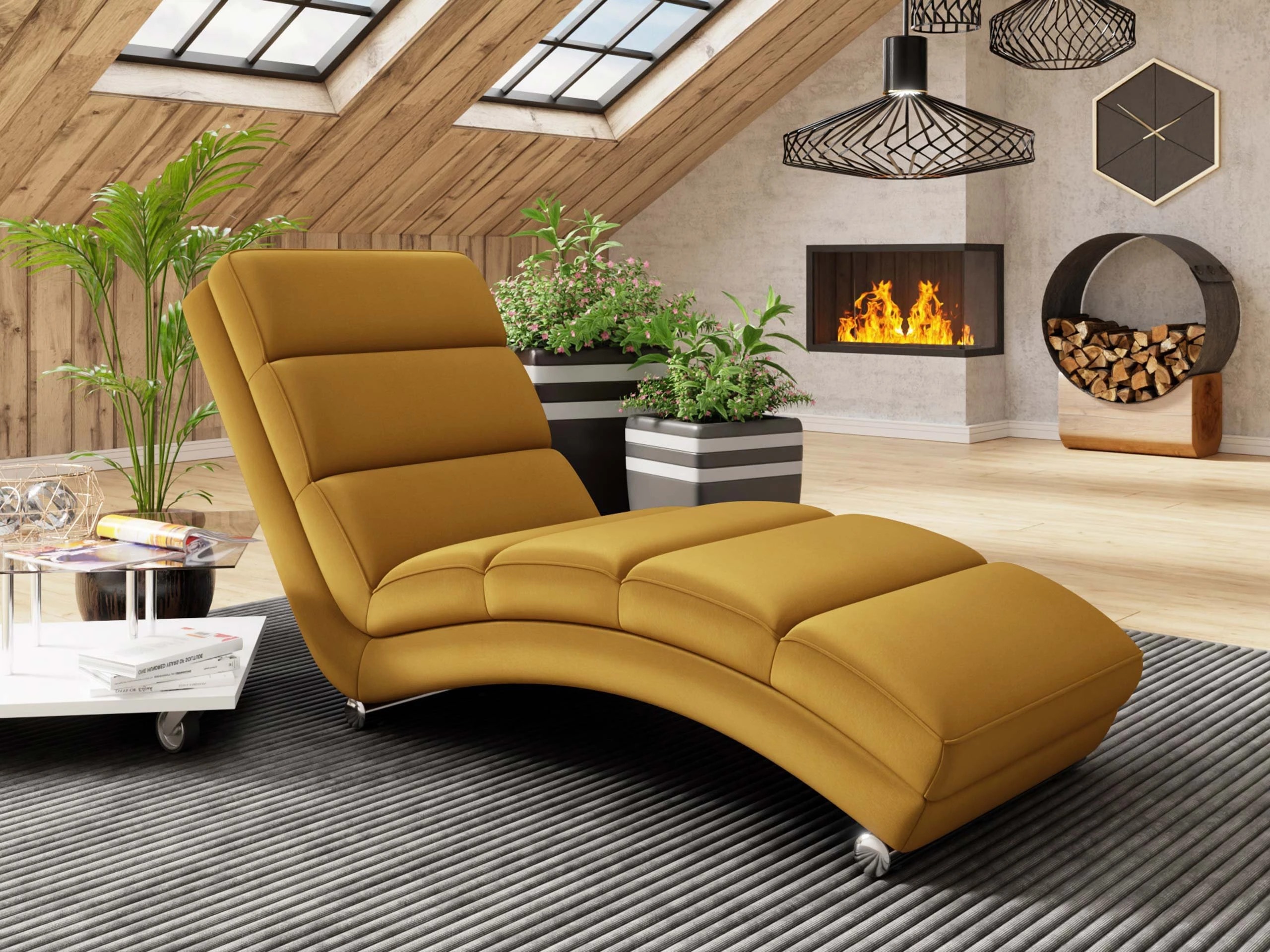 Chaise longue Comfivo Pirum (Venus Velvet 2936)
