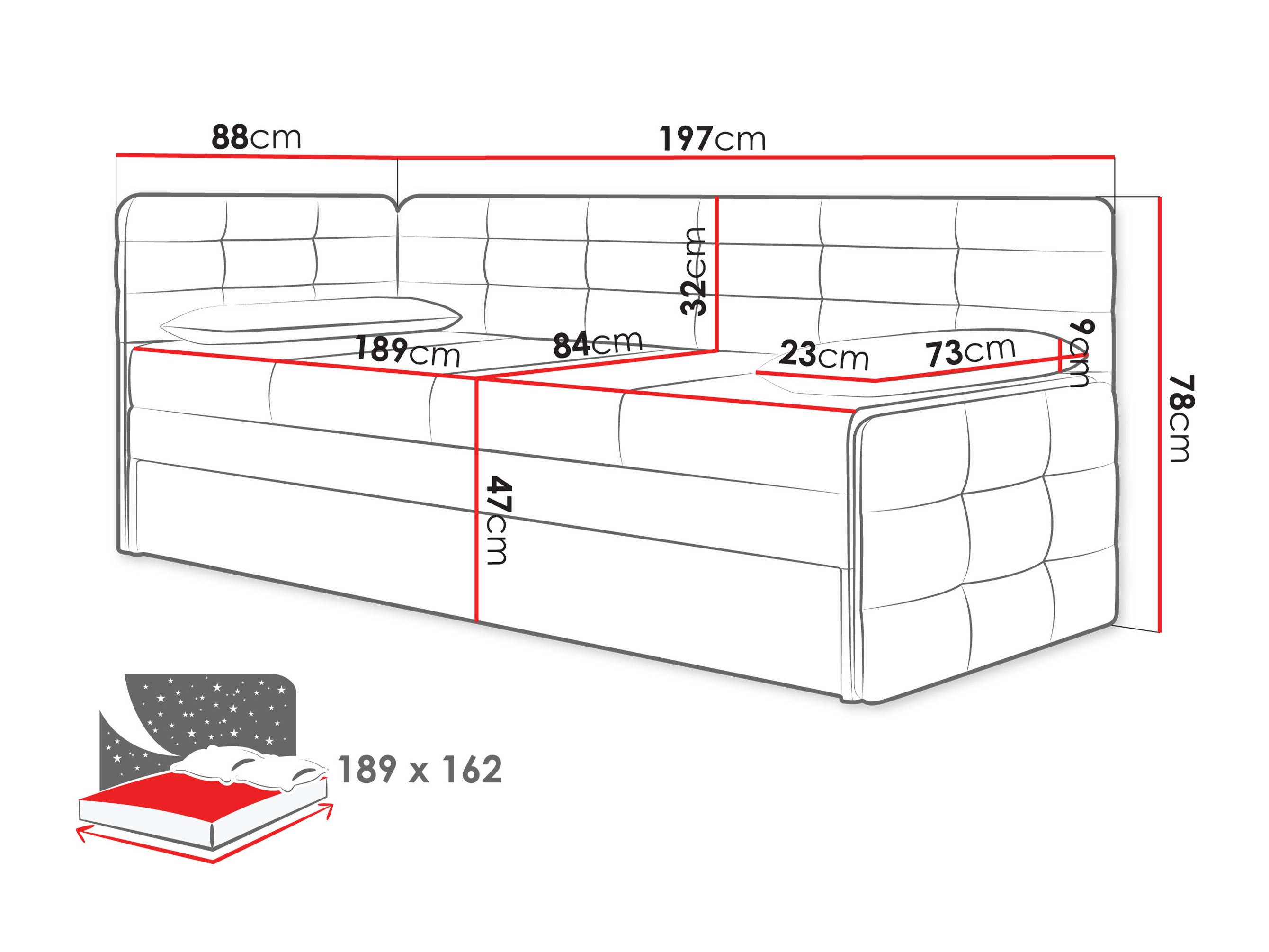 Letto Providence 199 (Polo 882)