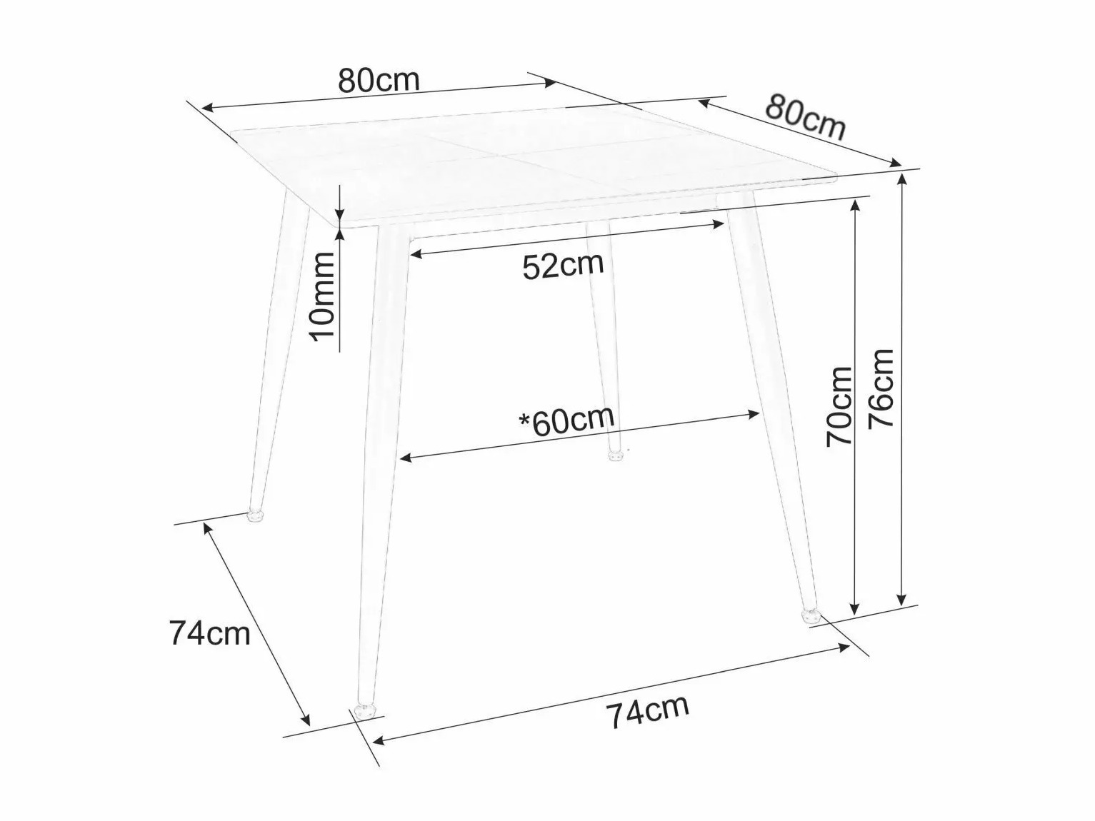 Tavolo Detroit 876 (Marmo bianco)