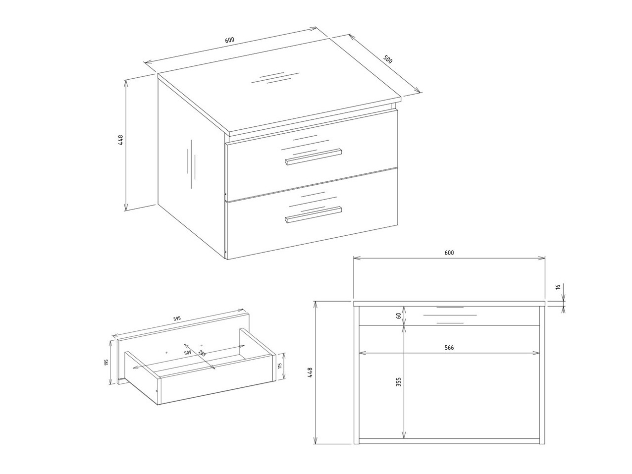 Comodino da bagno per lavandino Nolmaru 112