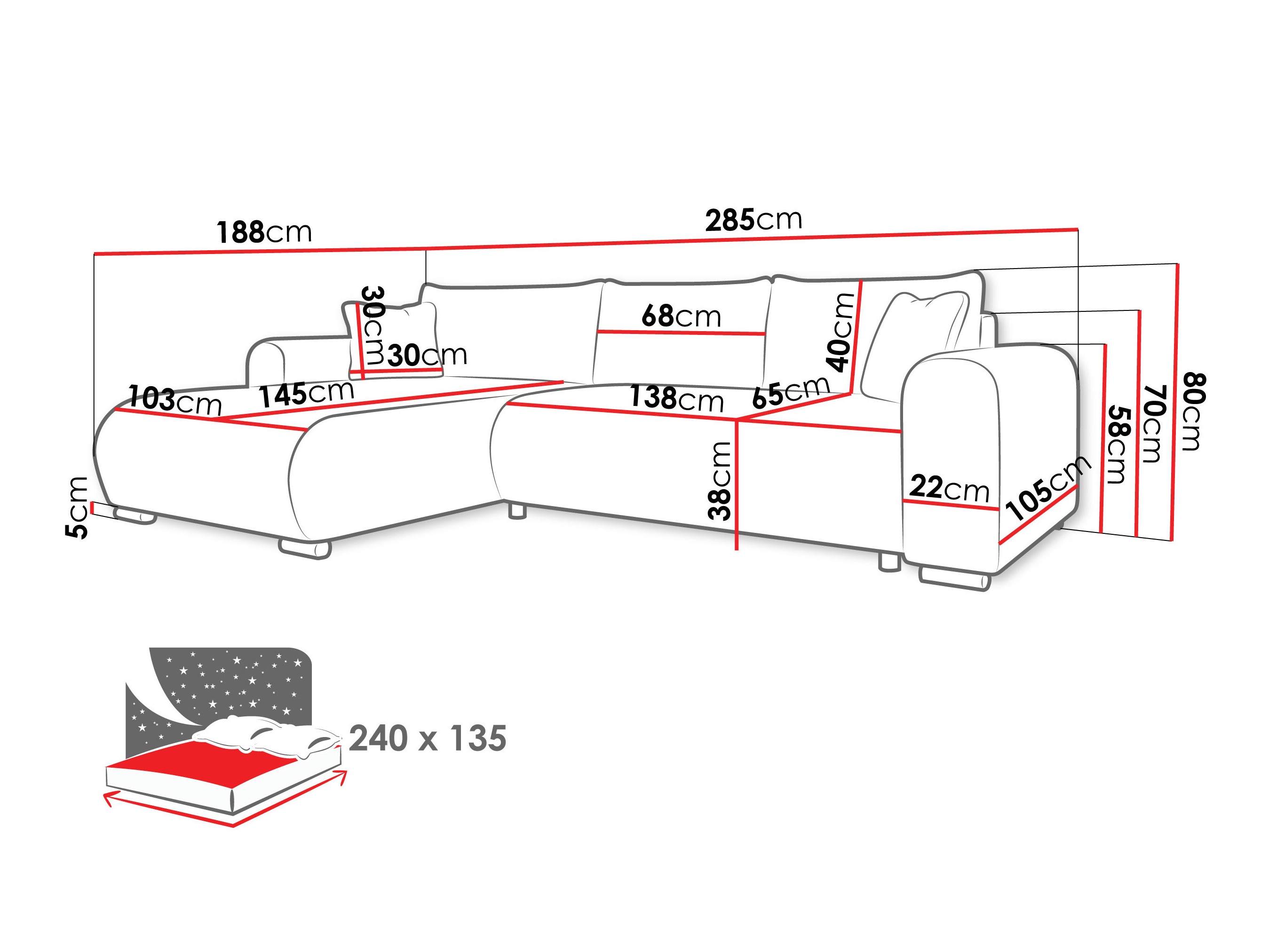 Divano angolare Comfivo Consors (Poso 135)