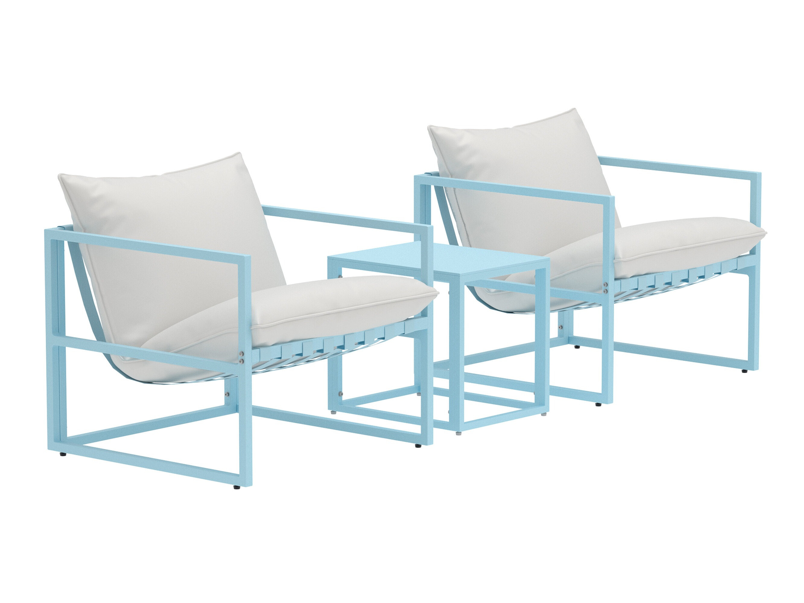Mobili da giardino Dallas 5186 (Azzurro + Beige)