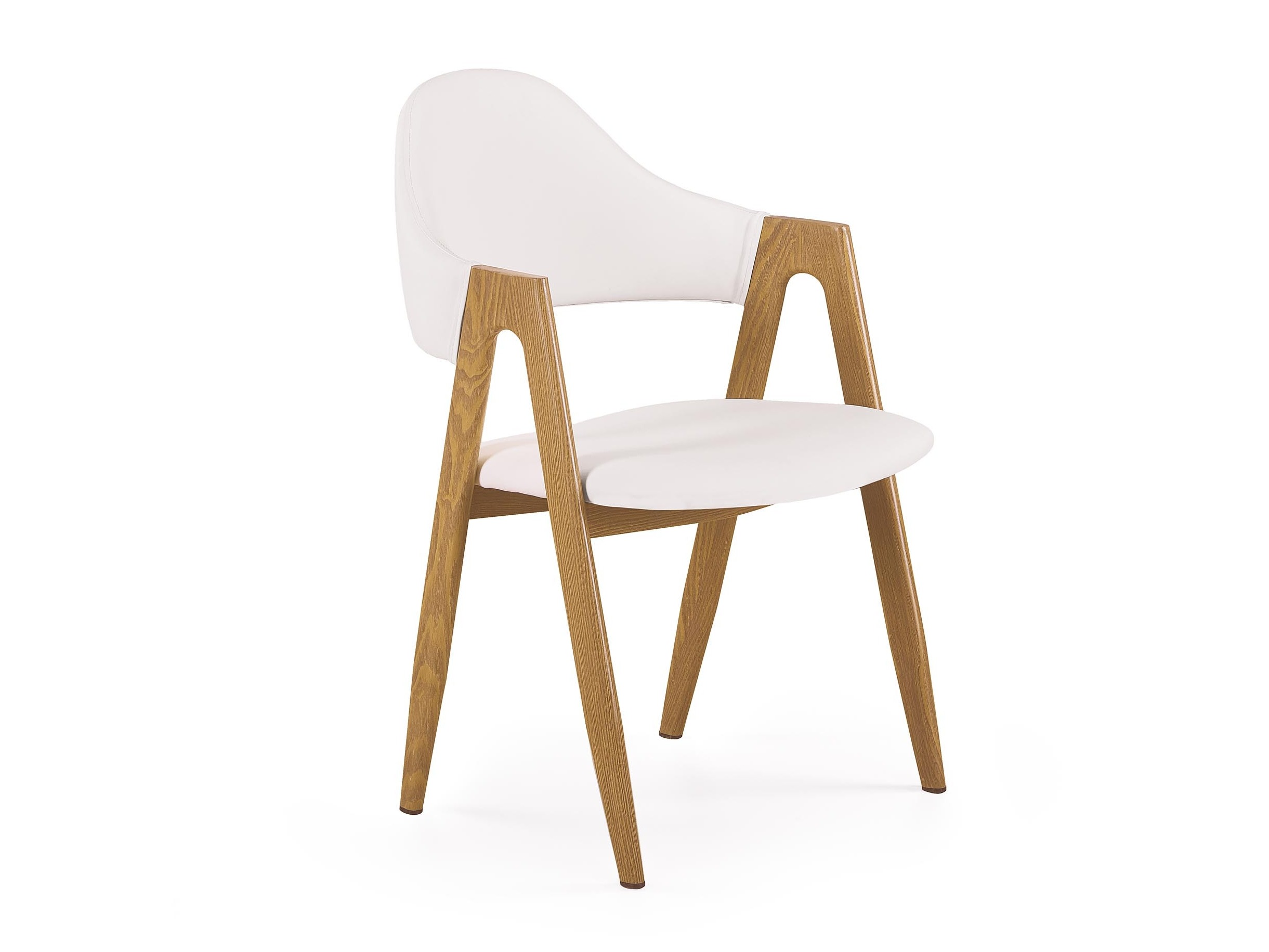 Sedia Houston 561 (Bianco + quercia)