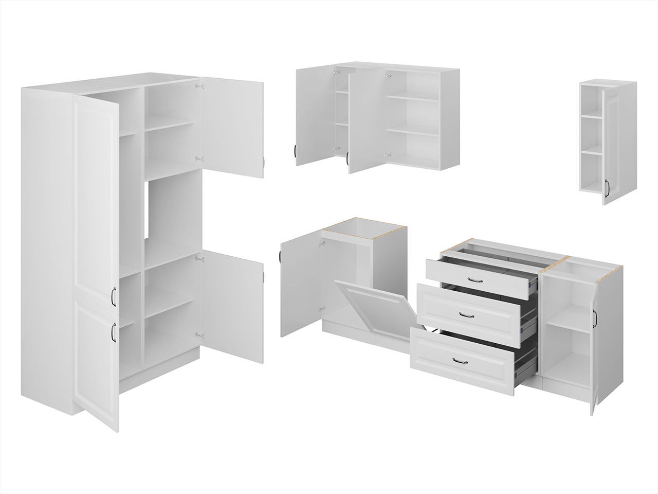 Set da cucina modulare Retro Grey 149