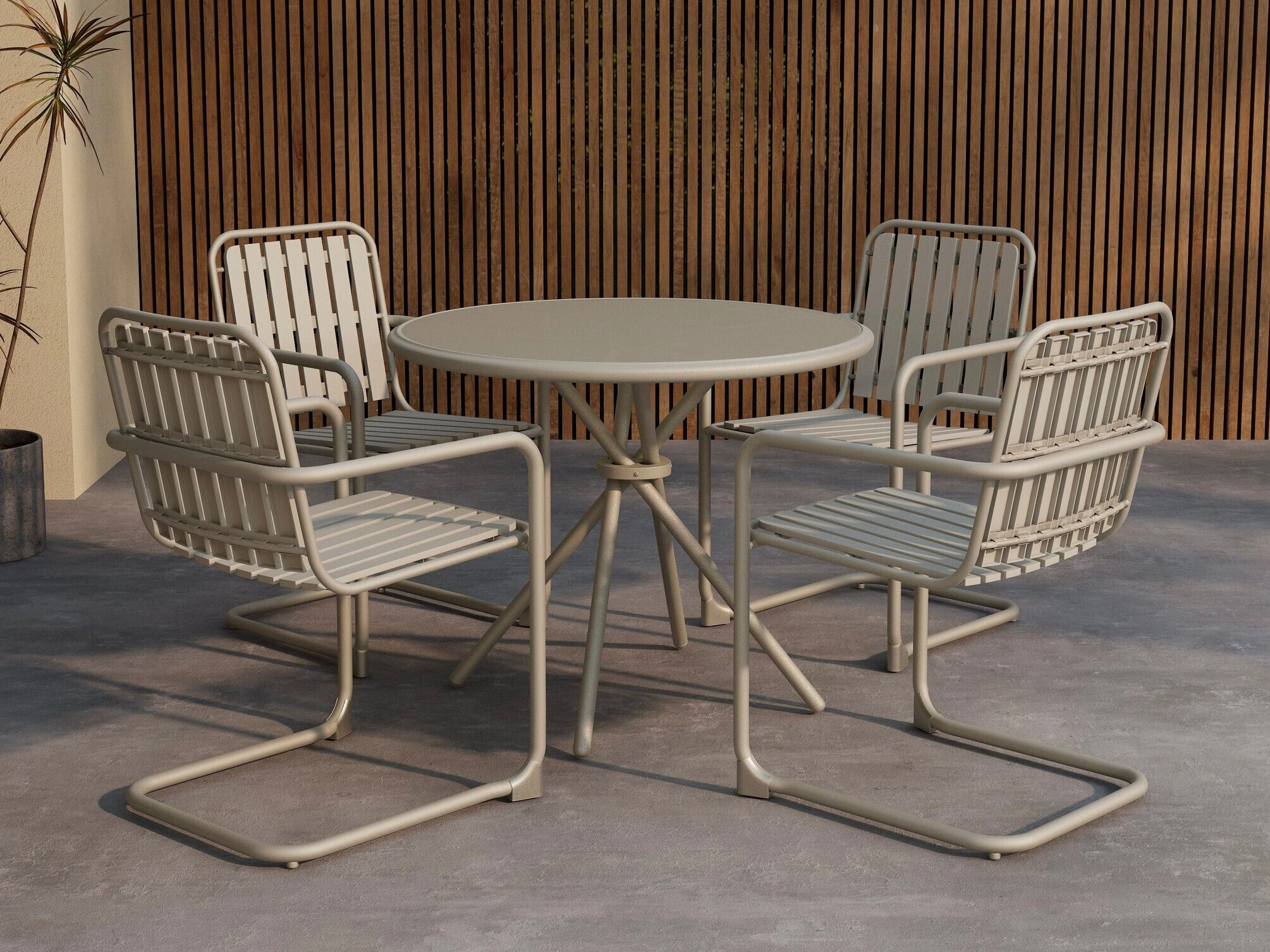 Tavolo e sedie set Dallas 5192 (Beige)