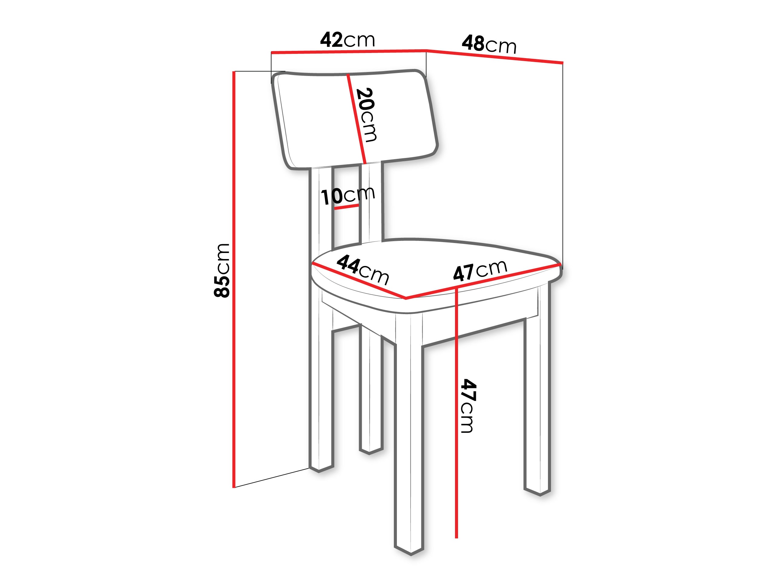 Sedia Victorville 382 (Noce)