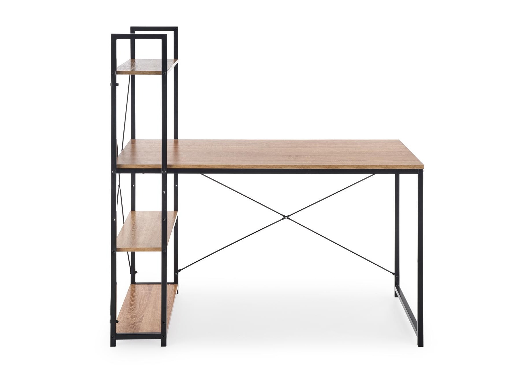 Scrivania da ufficio Houston 1888 (Sonoma quercia + Nero)