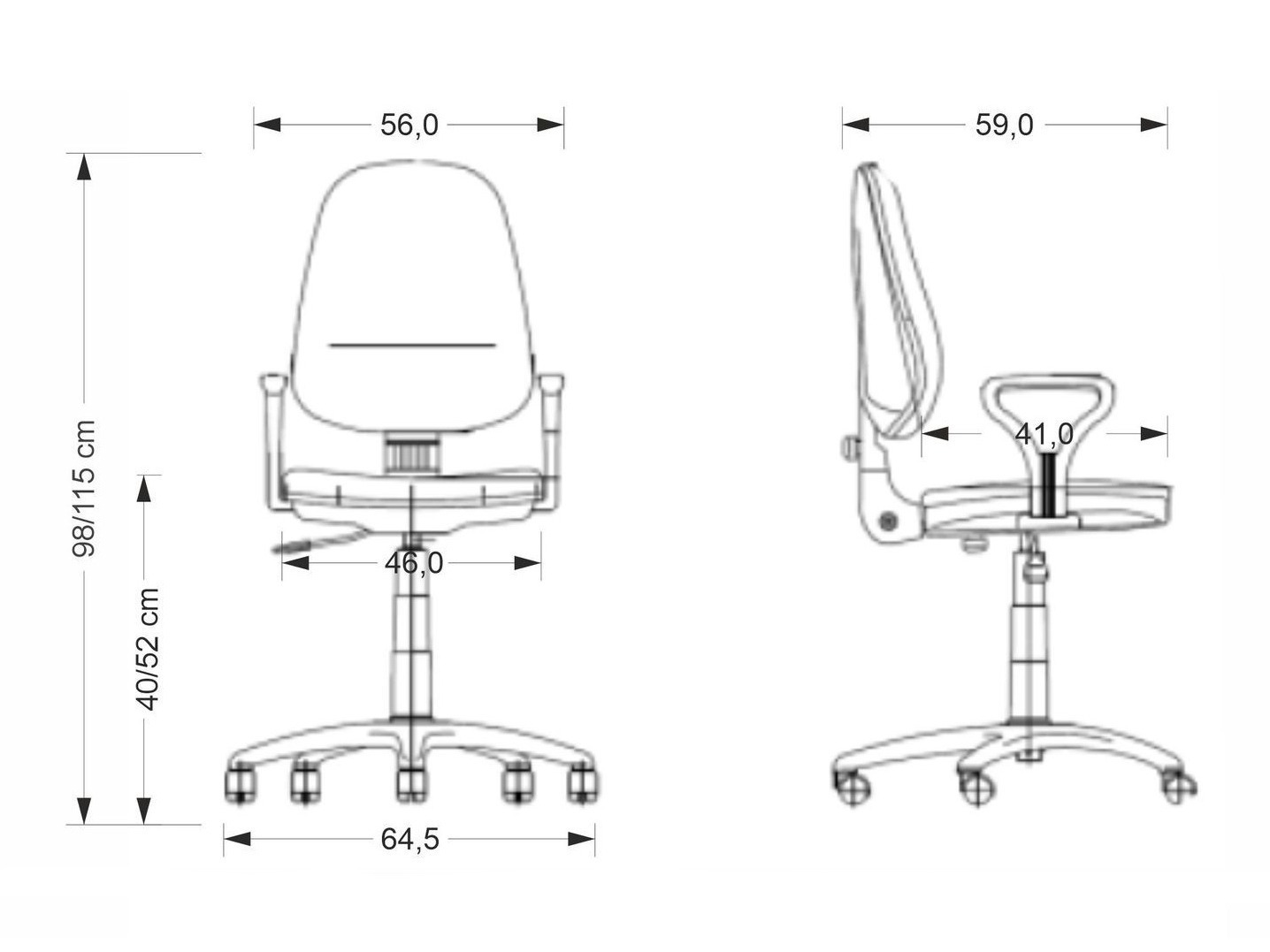 Sedia da ufficio Houston 152 (Nero)