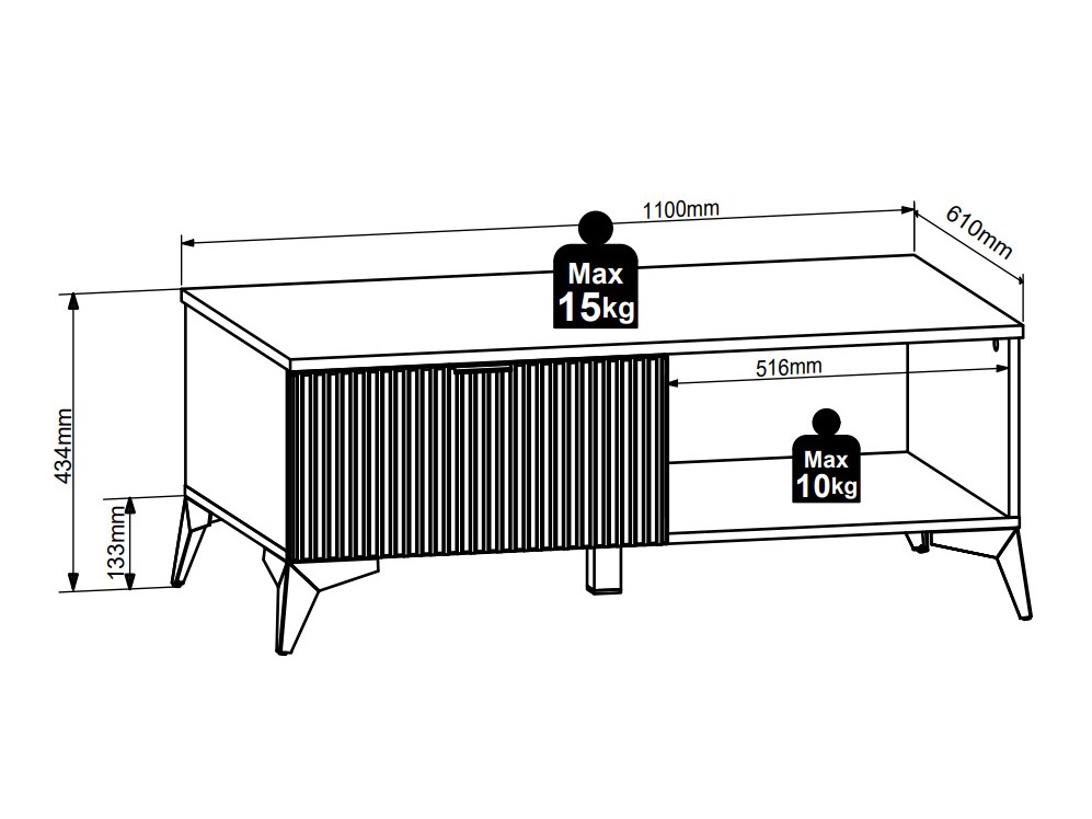 Tavolino da caffè Ruvmeli 106