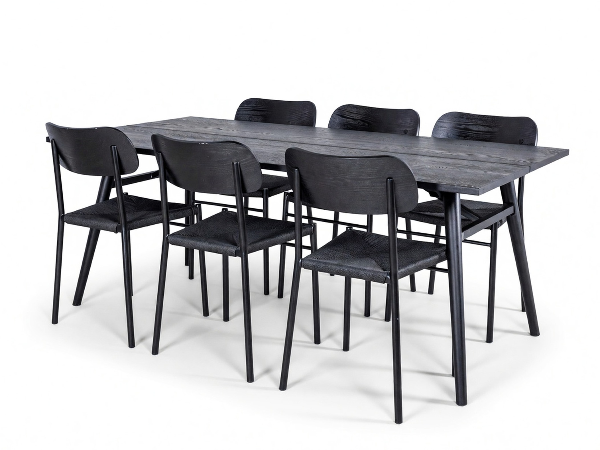 Set sala da pranzo Dallas 1785 (Nero)