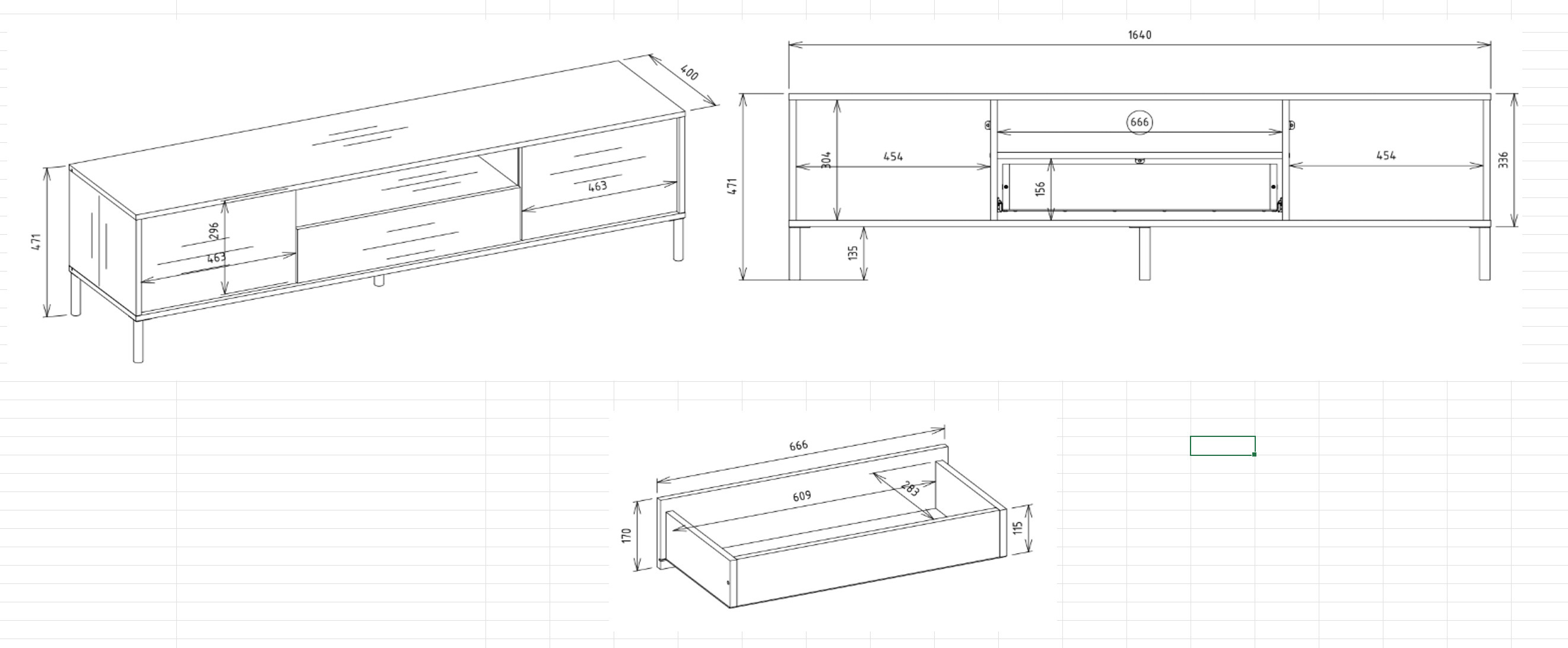 Mobile porta TV Orlsone 100 (Cachemire)