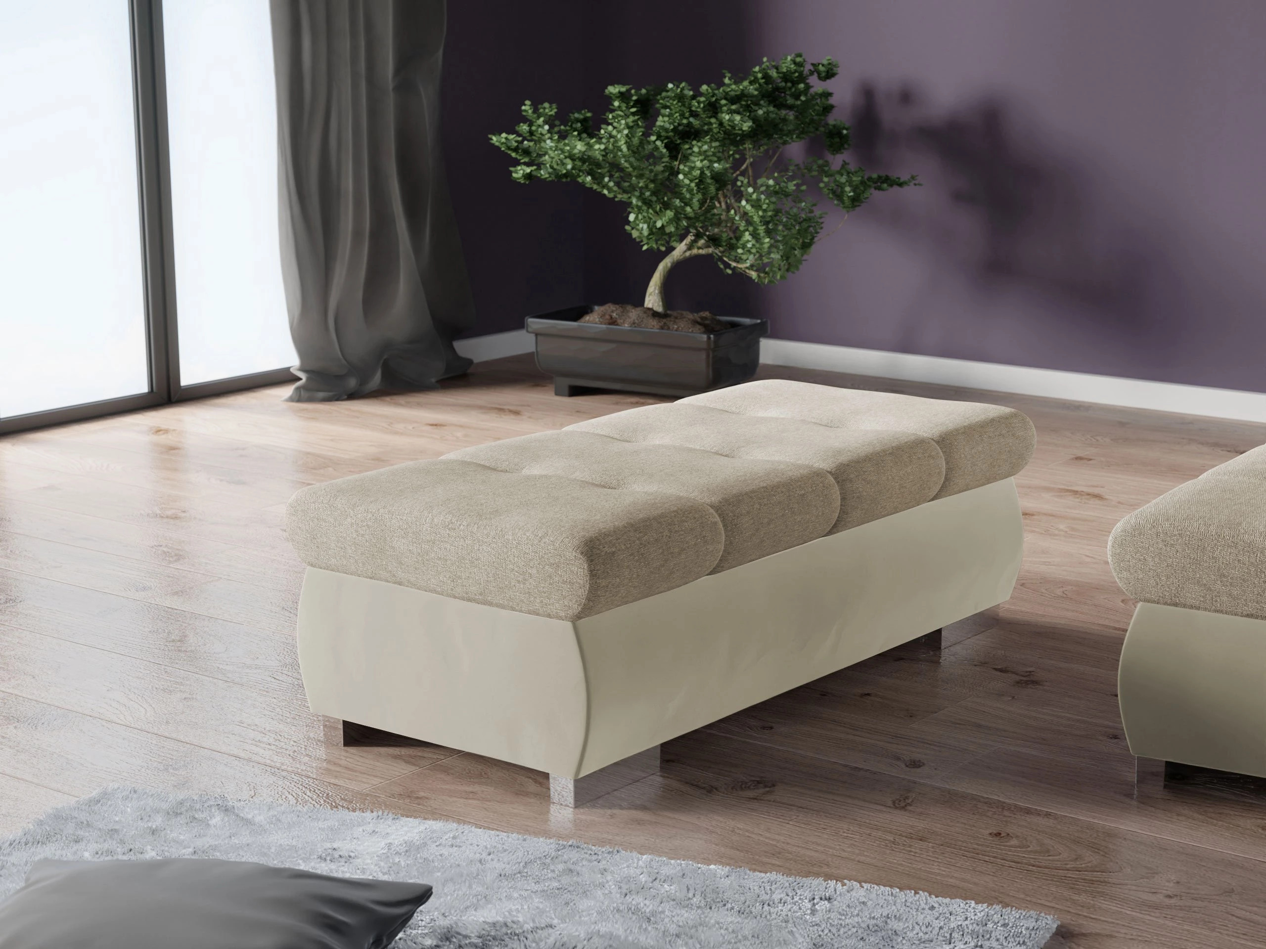 Panca imbottita Comfivo Nitor I (Magic Velvet 2201 + Matana 17)