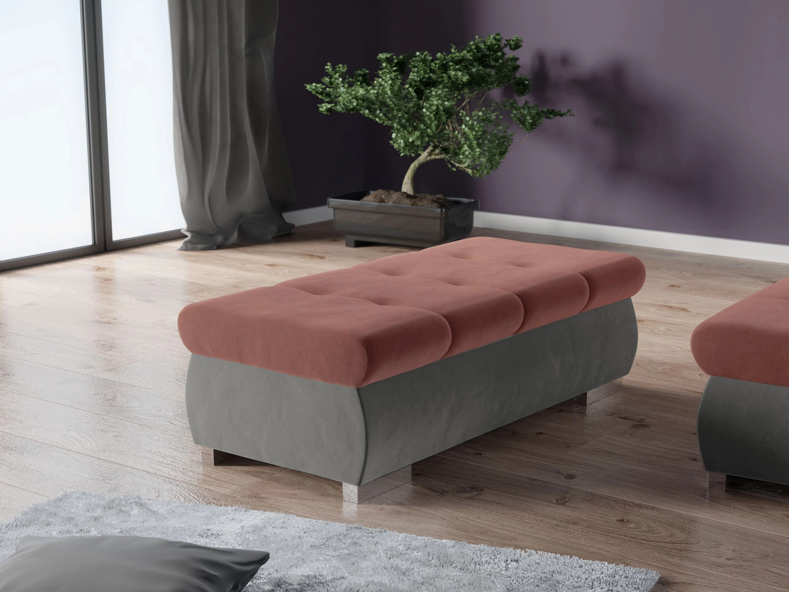 Panca imbottita Comfivo Nitor I (Magic Velvet 2217 + Magic Velvet 2258)