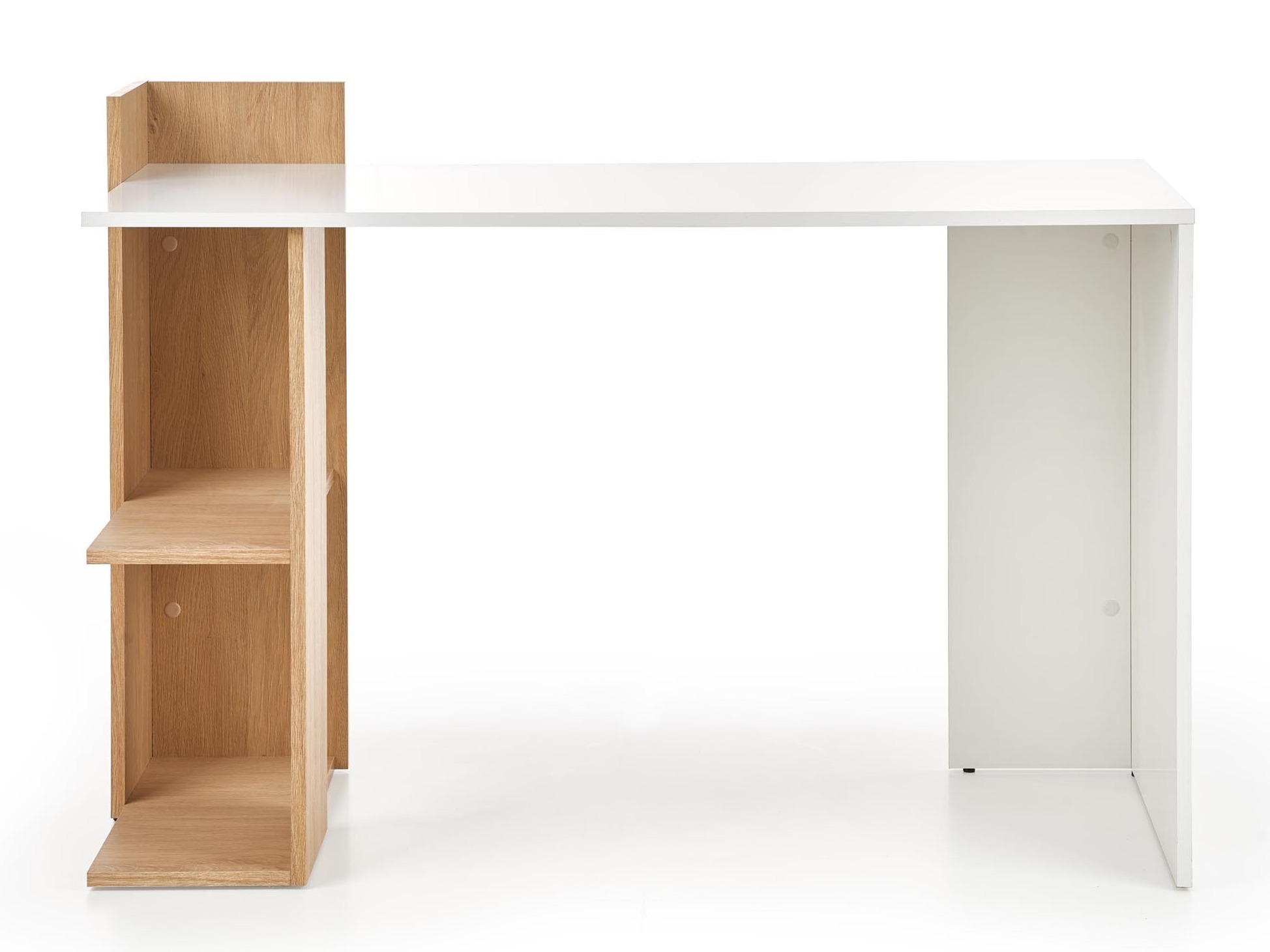 Scrivania da ufficio Houston 825 (Bianco + Quercia dorata)
