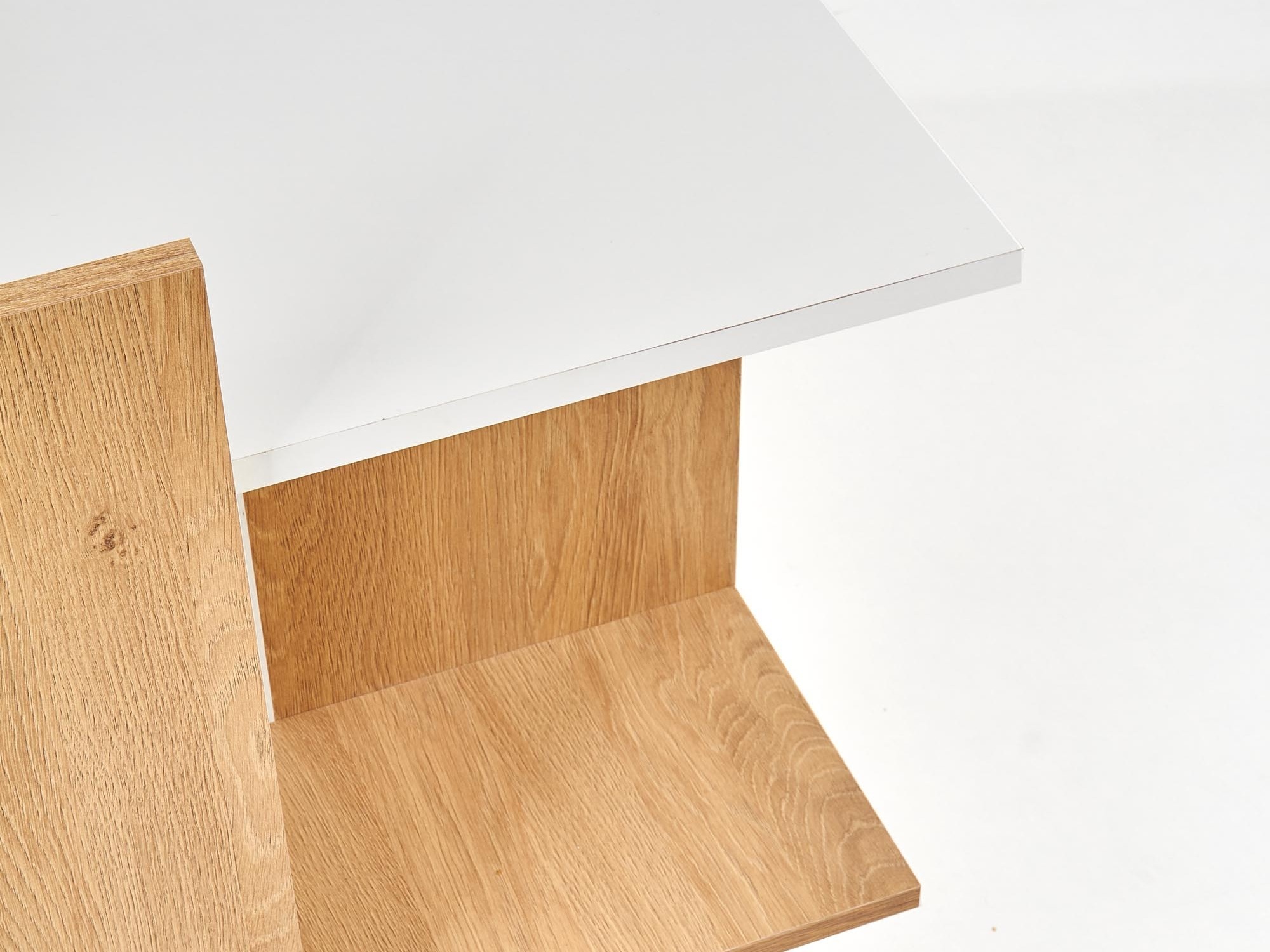 Scrivania da ufficio Houston 825 (Bianco + Quercia dorata)