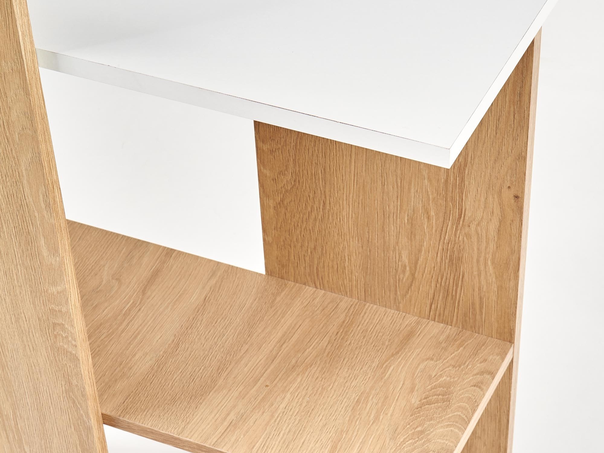 Scrivania da ufficio Houston 825 (Bianco + Quercia dorata)