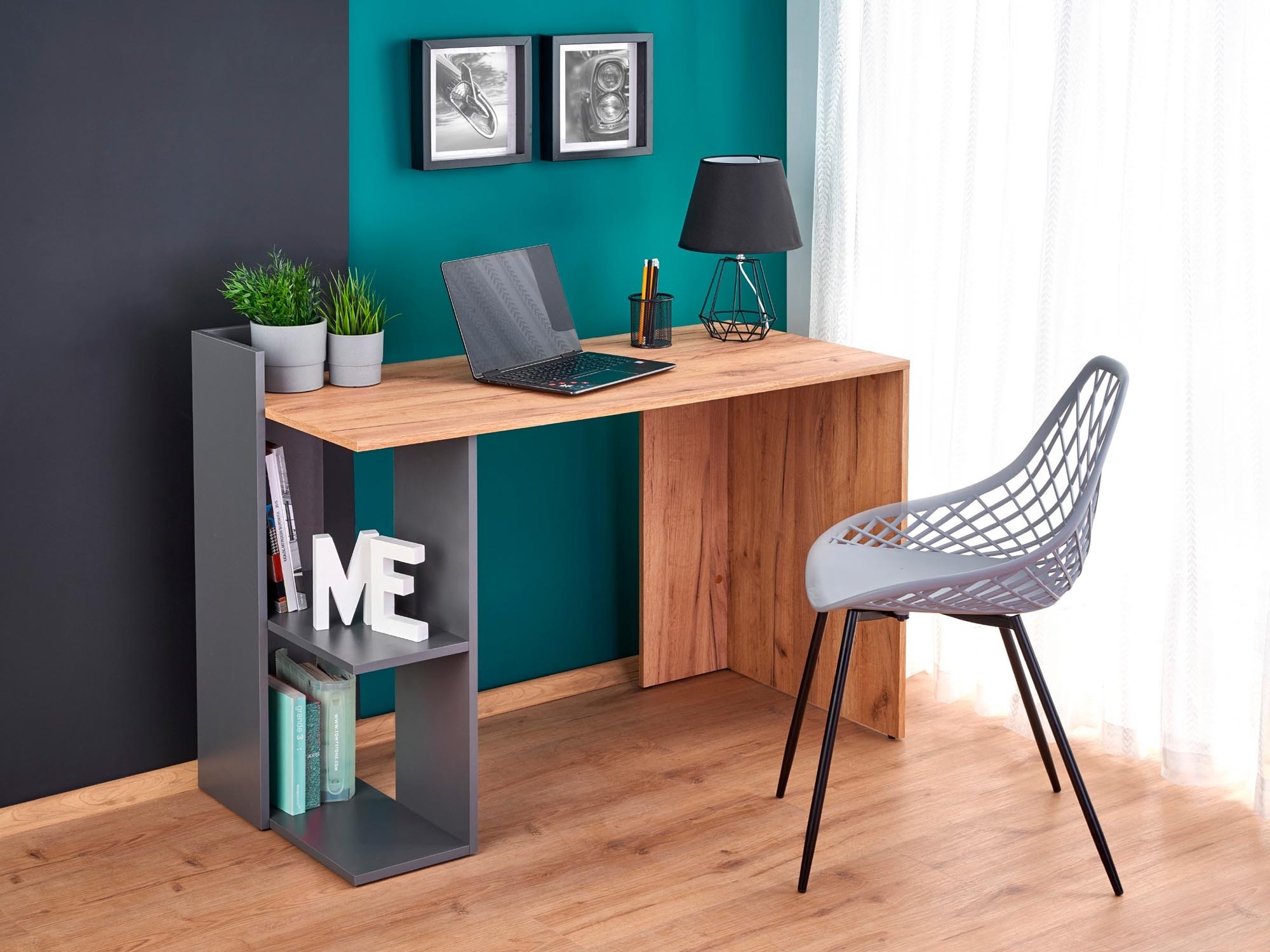 Scrivania da ufficio Houston 825 (Quercia + Antracite)