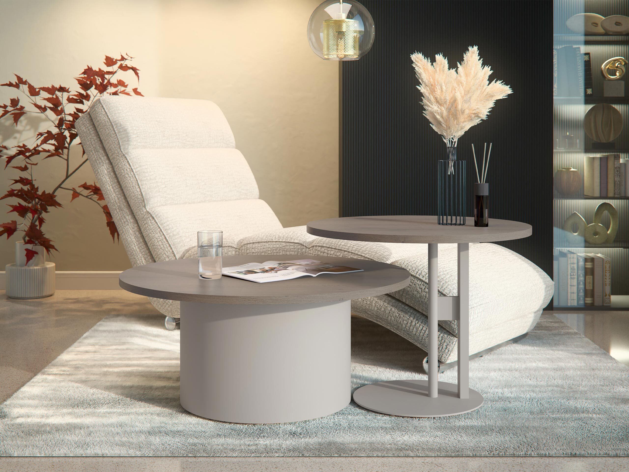 Set tavolino da caffè Oswego 160 (Quercia)