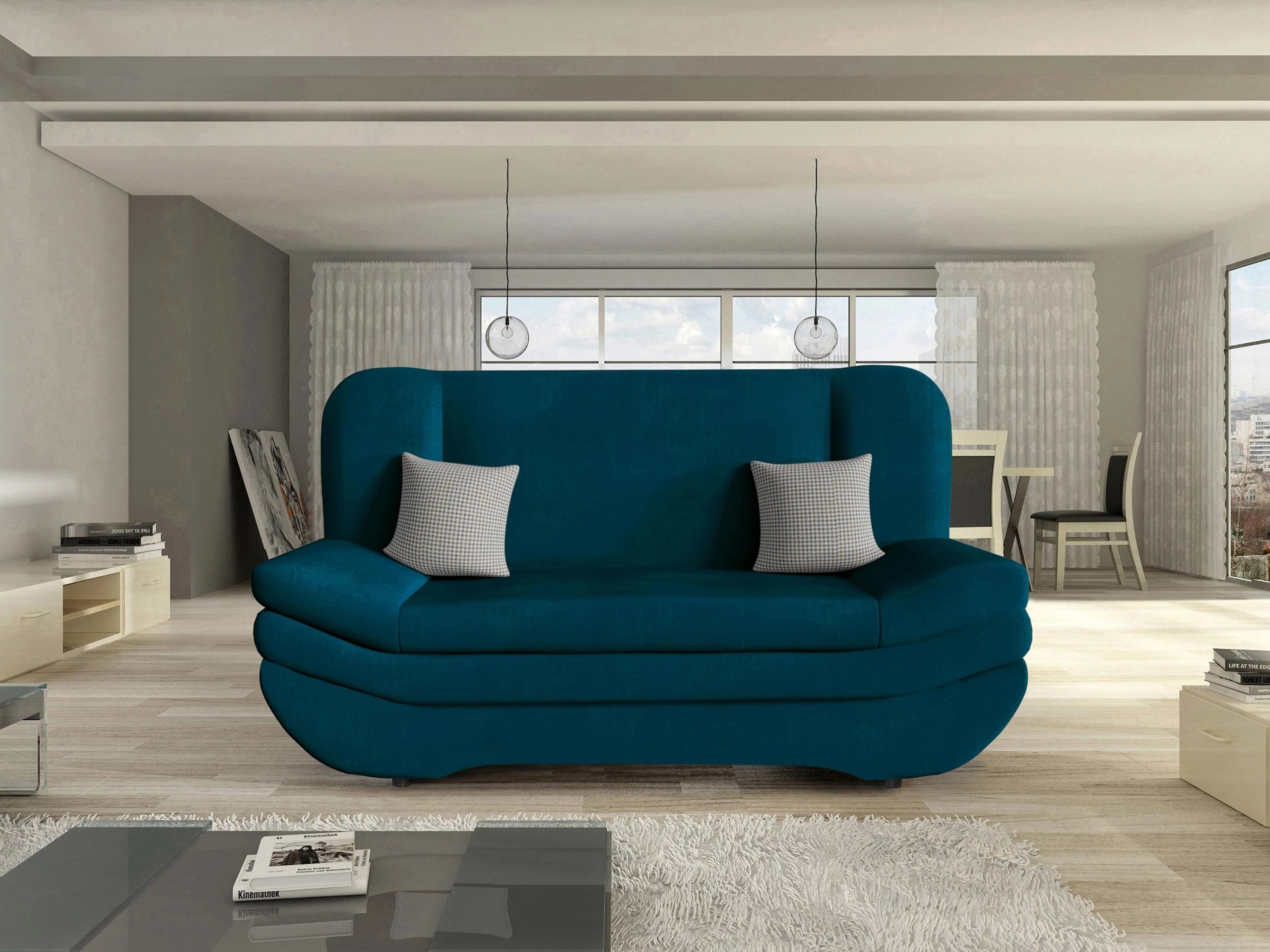 Divano letto Comfivo Silva (Venus Velvet 2911 + Kenia 796)