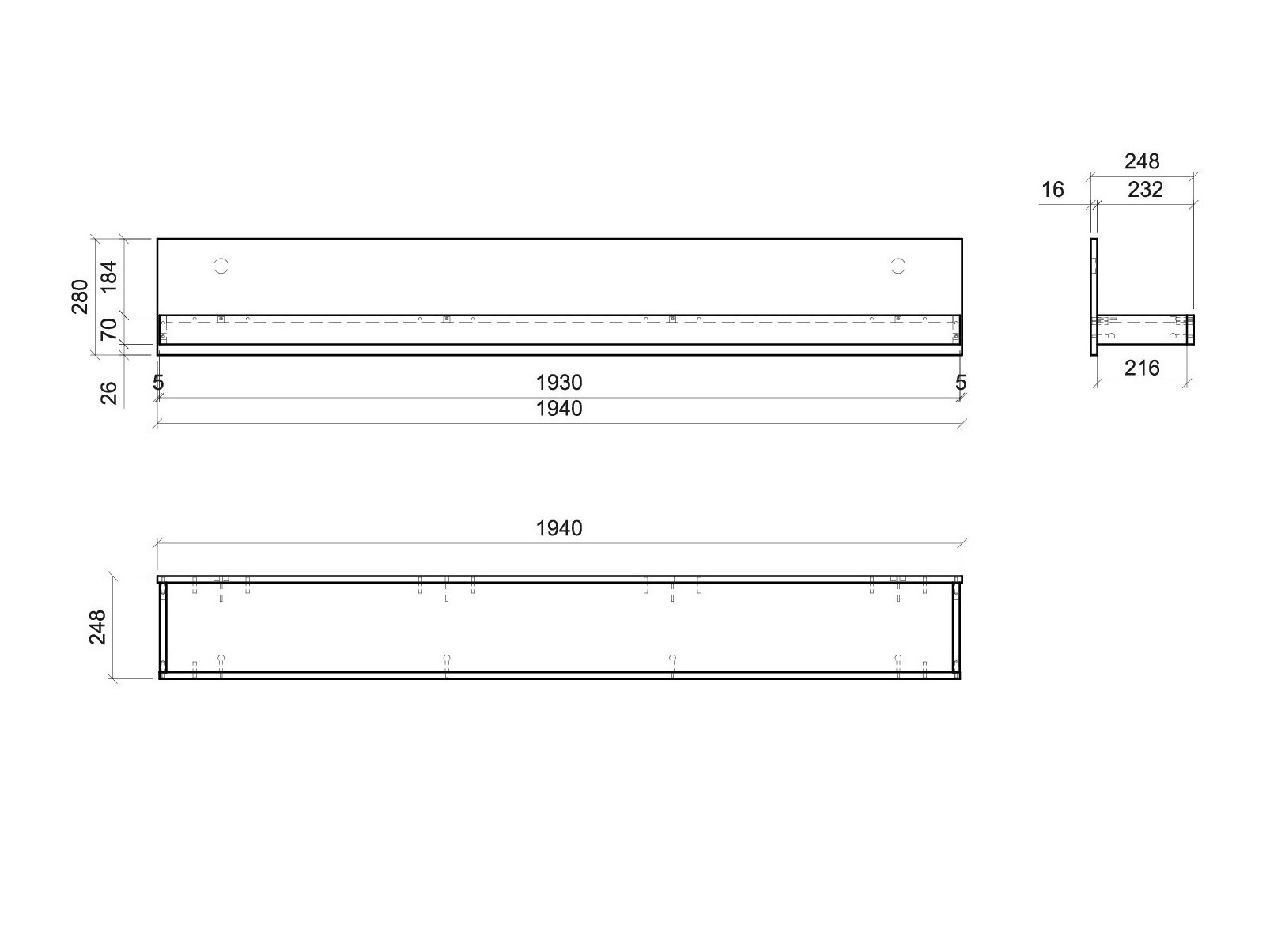 Parete attrezzata Ophtola 121 (Sinistra)
