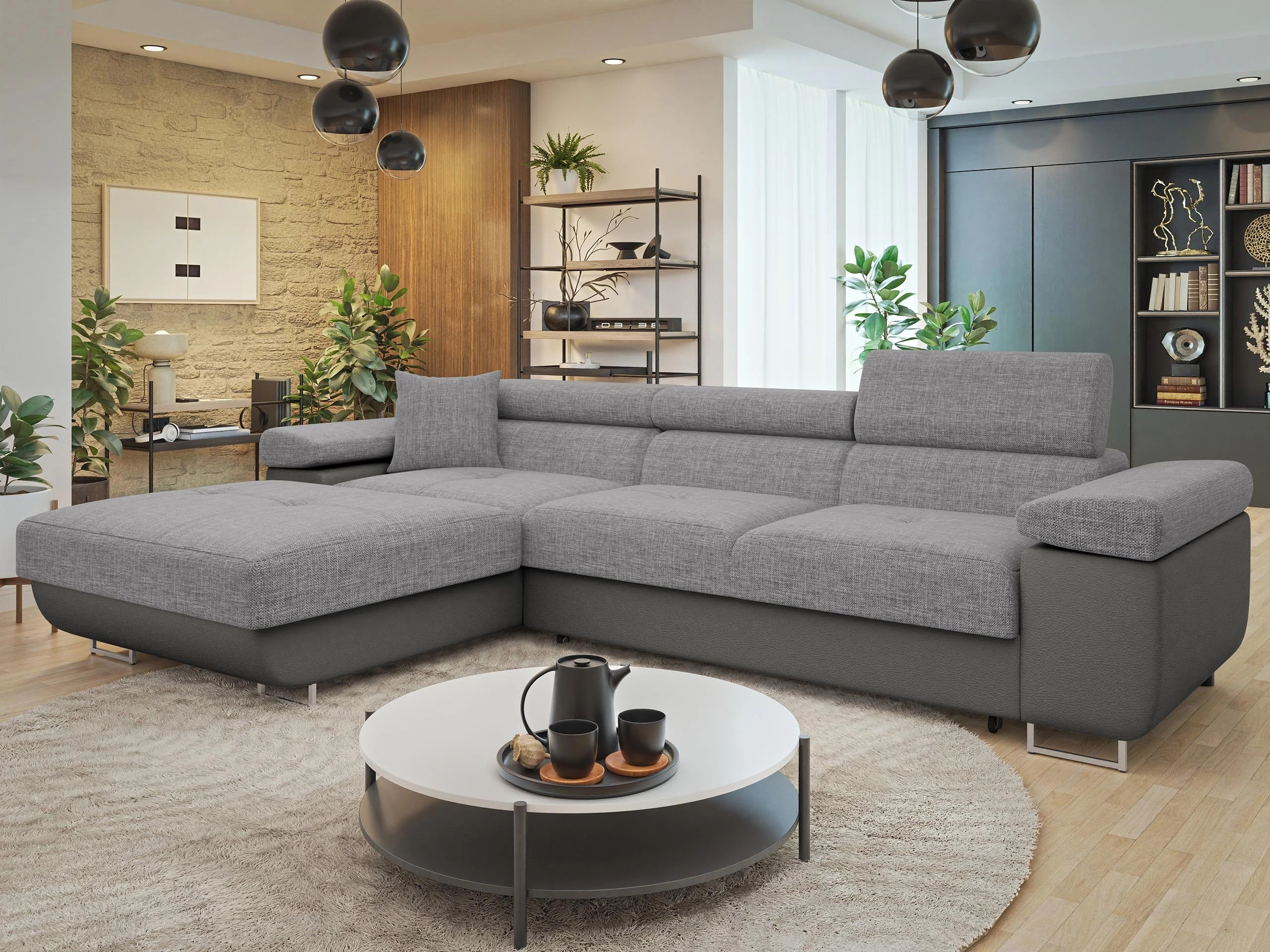Divano angolare Comfivo Vinetum II (Soft 029 + Lux 05)