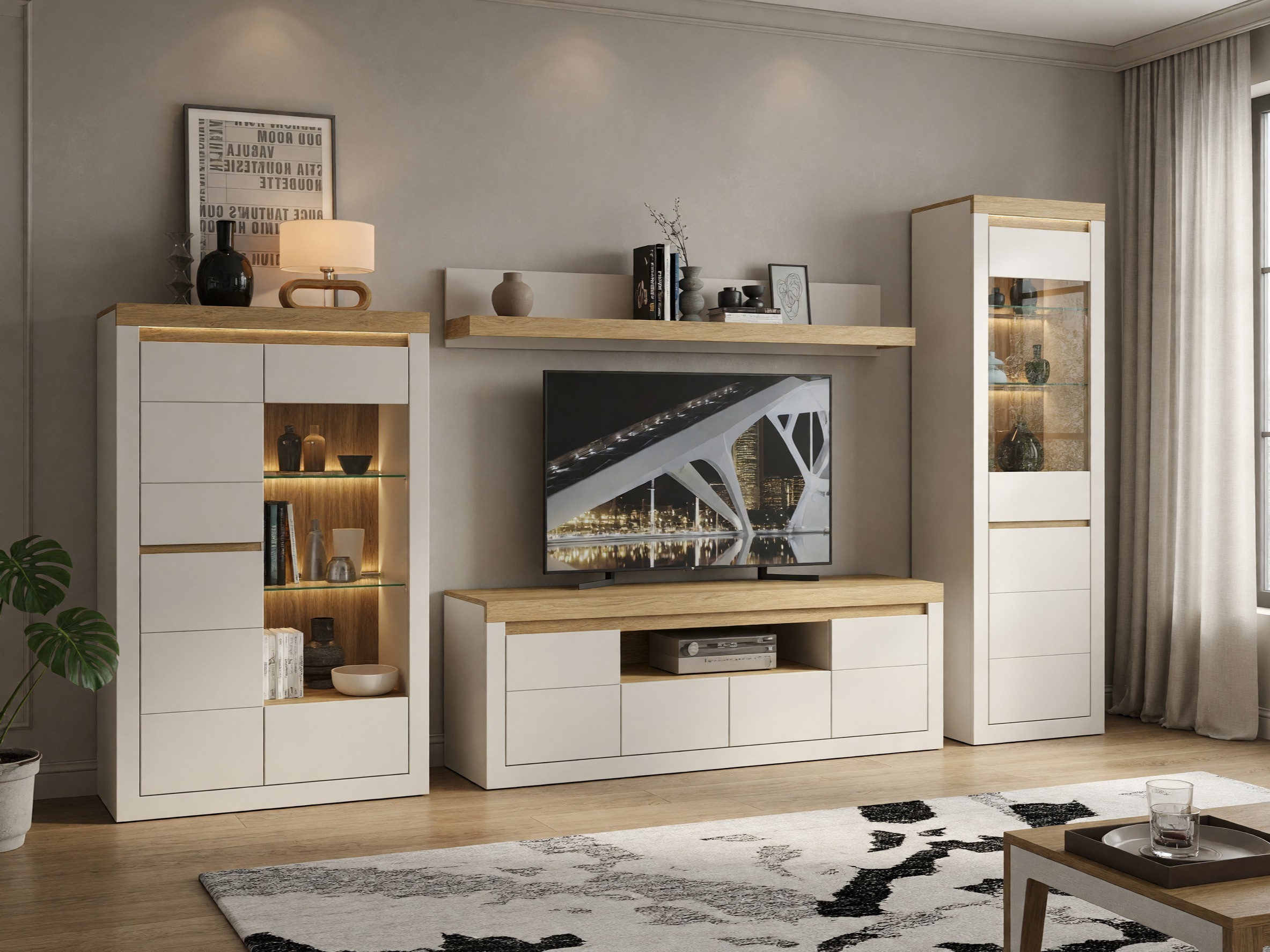 Parete attrezzata Ophtola 121 (Destra)