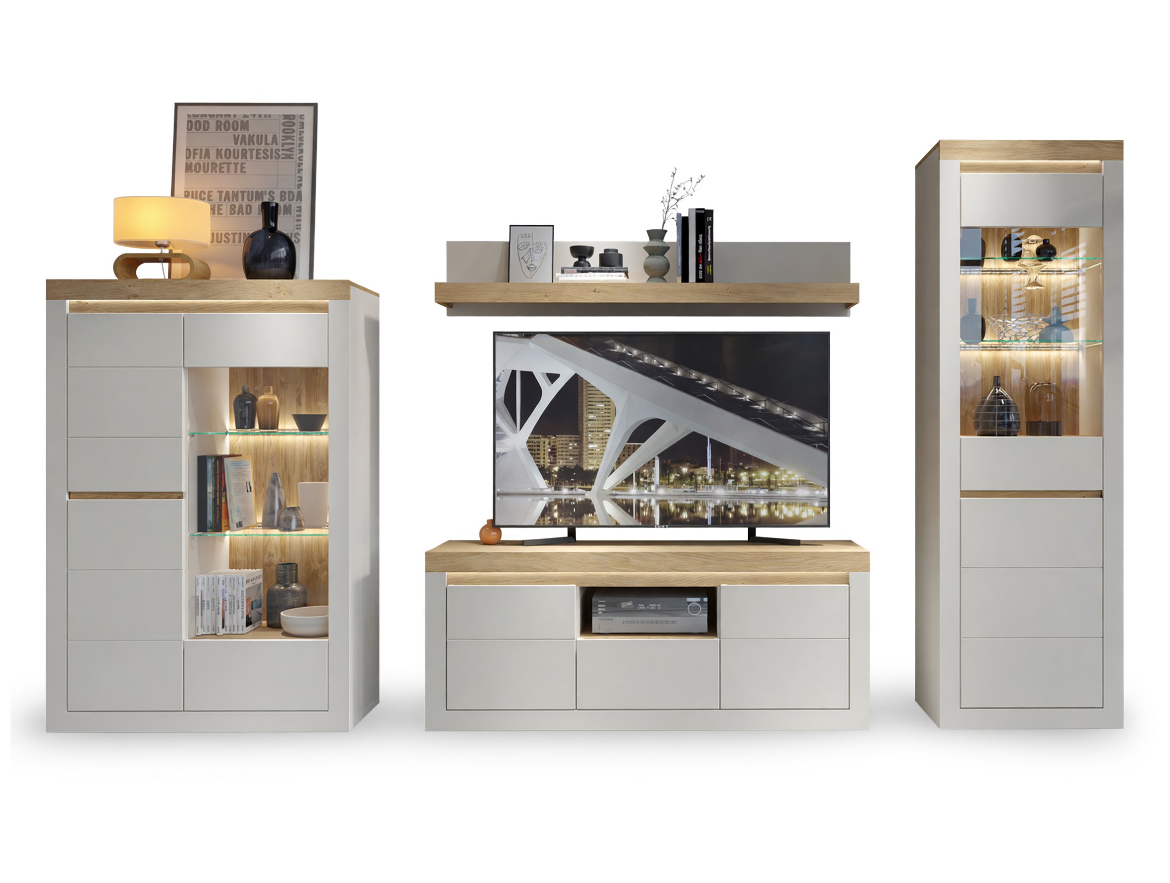 Parete attrezzata Ophtola 120 (Destra)