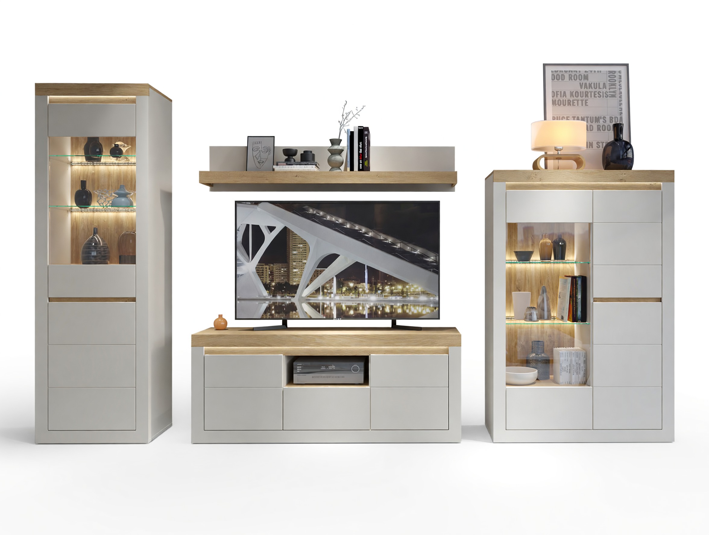 Parete attrezzata Ophtola 120 (Sinistra)