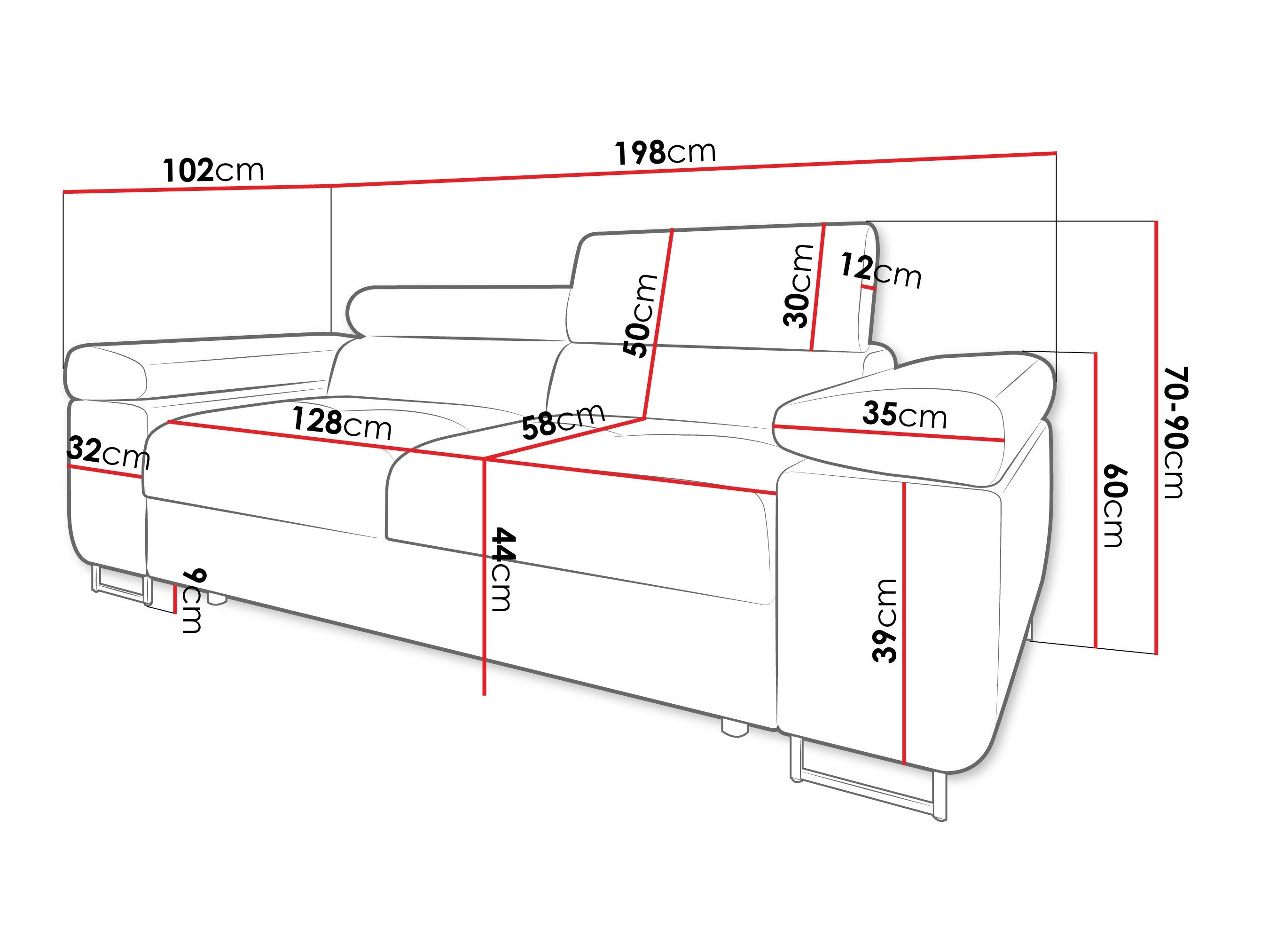 Divano Comfivo Vinetum II (Soft 017 + Lux 05)
