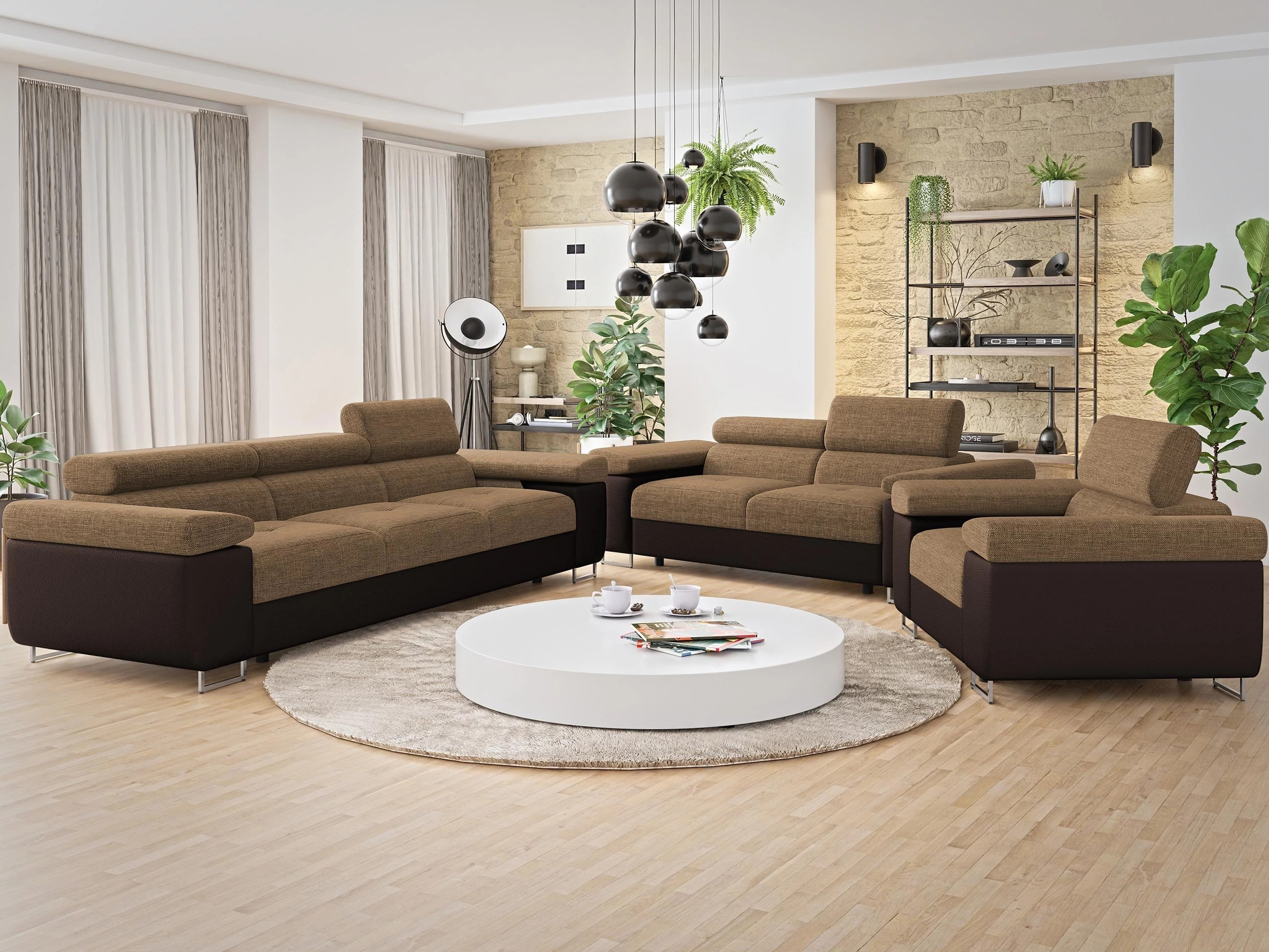 Set mobili imbottiti Comfivo Vinetum (Soft 066 + Lux 03)