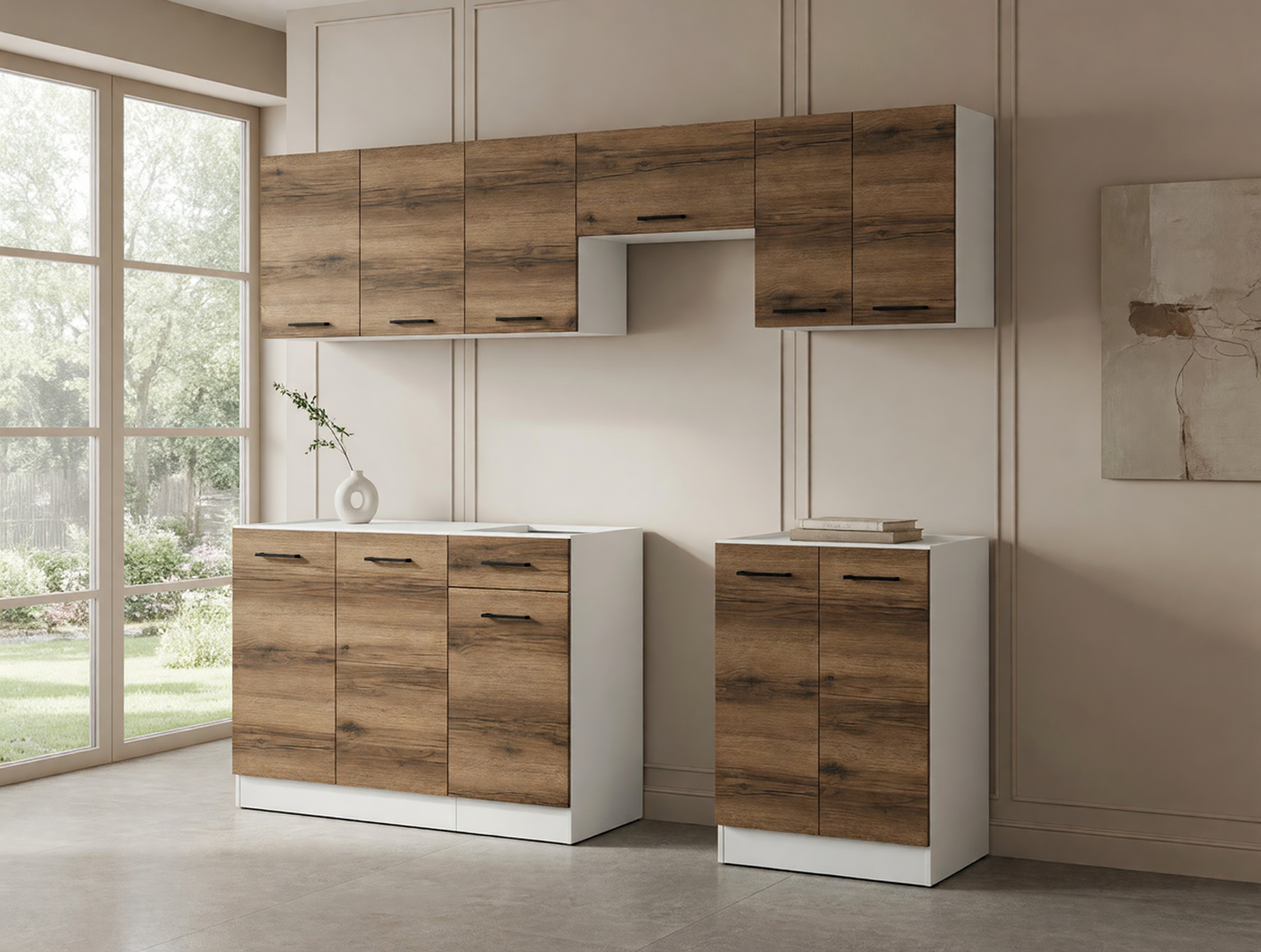 Composizione cucina Boston 498 (Rovere delano scuro)