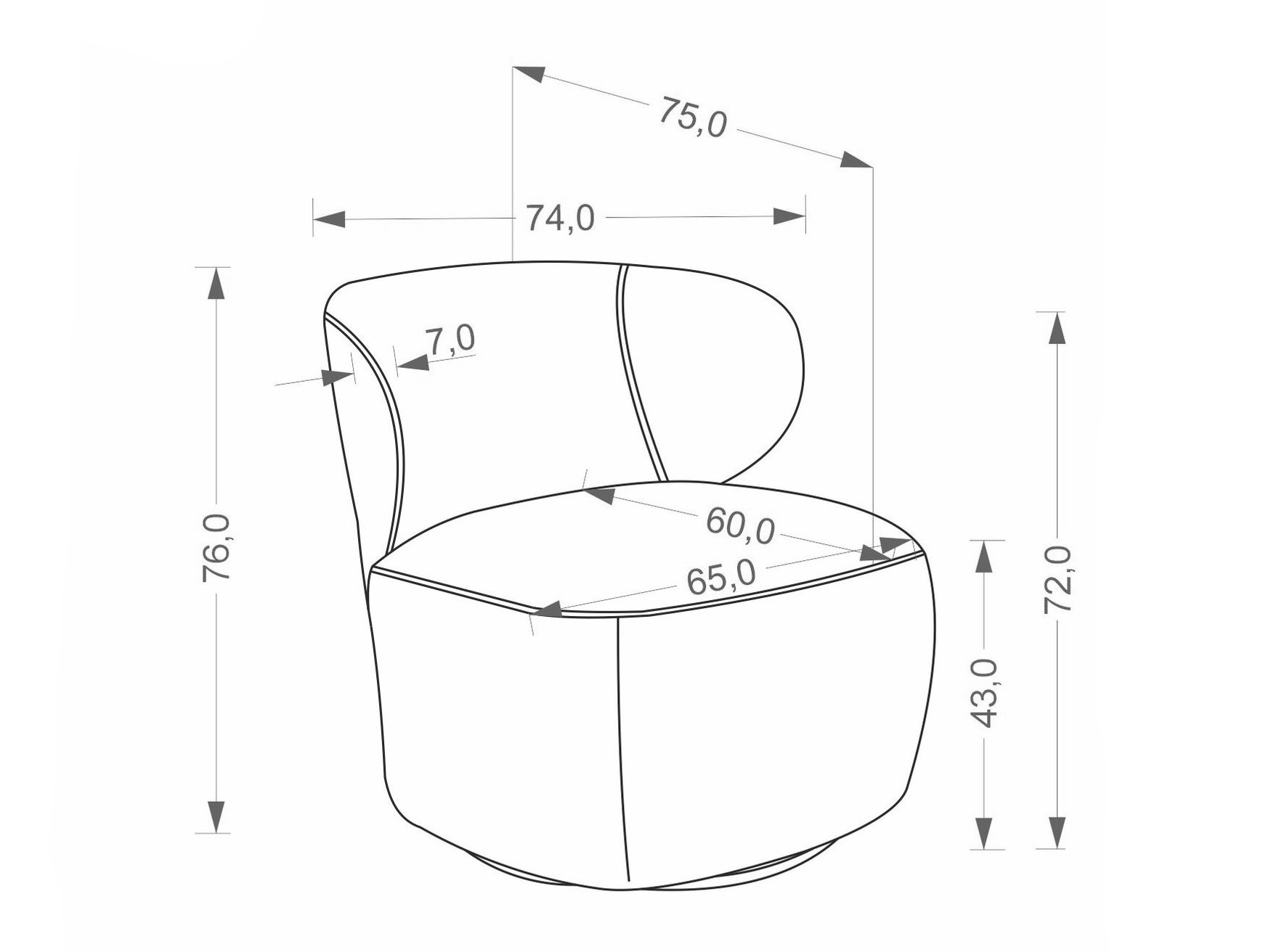 Poltrona Houston 2098 (Beige)