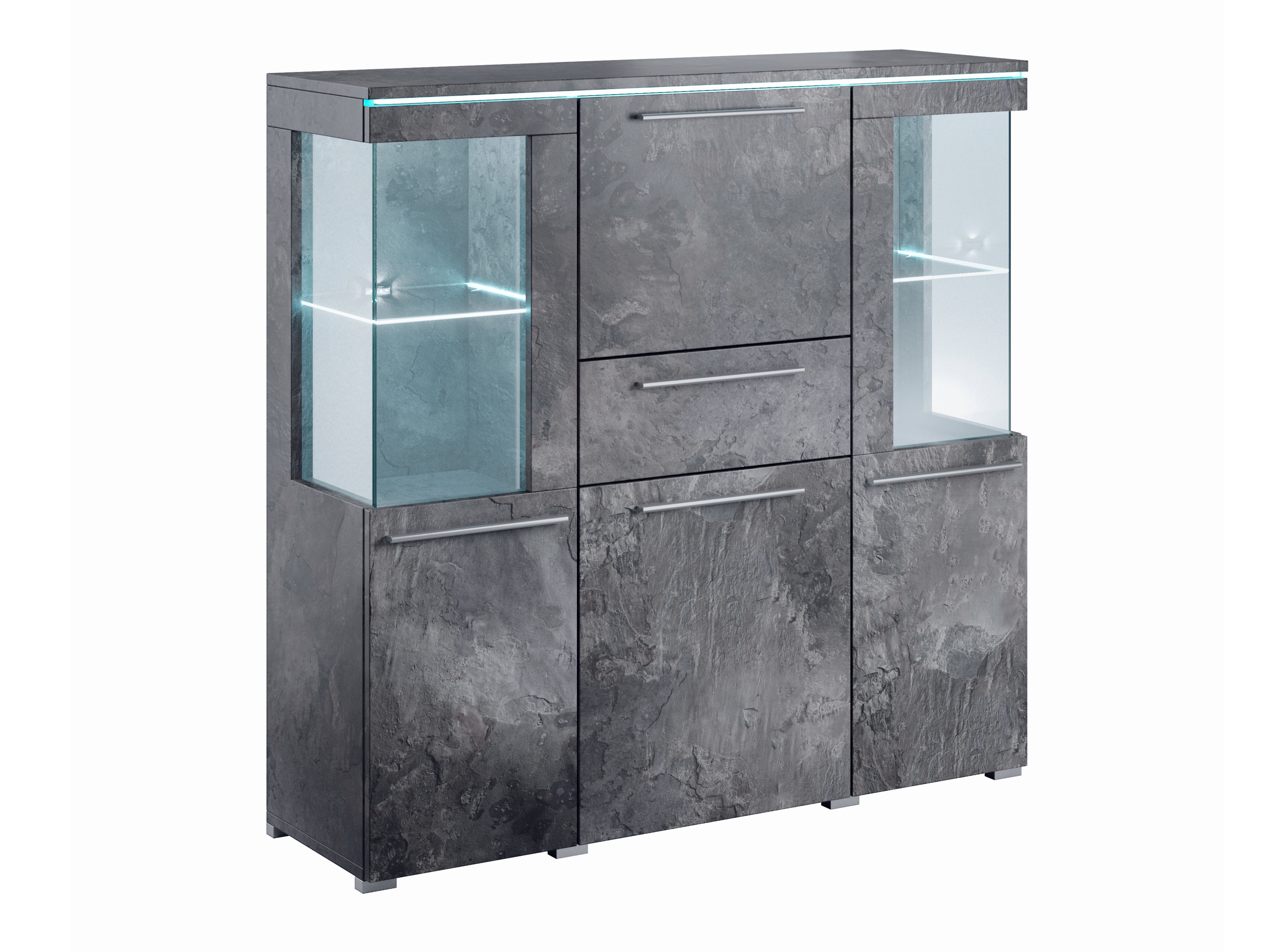 Cassettiera Torvire 115 (Cemento scuro)