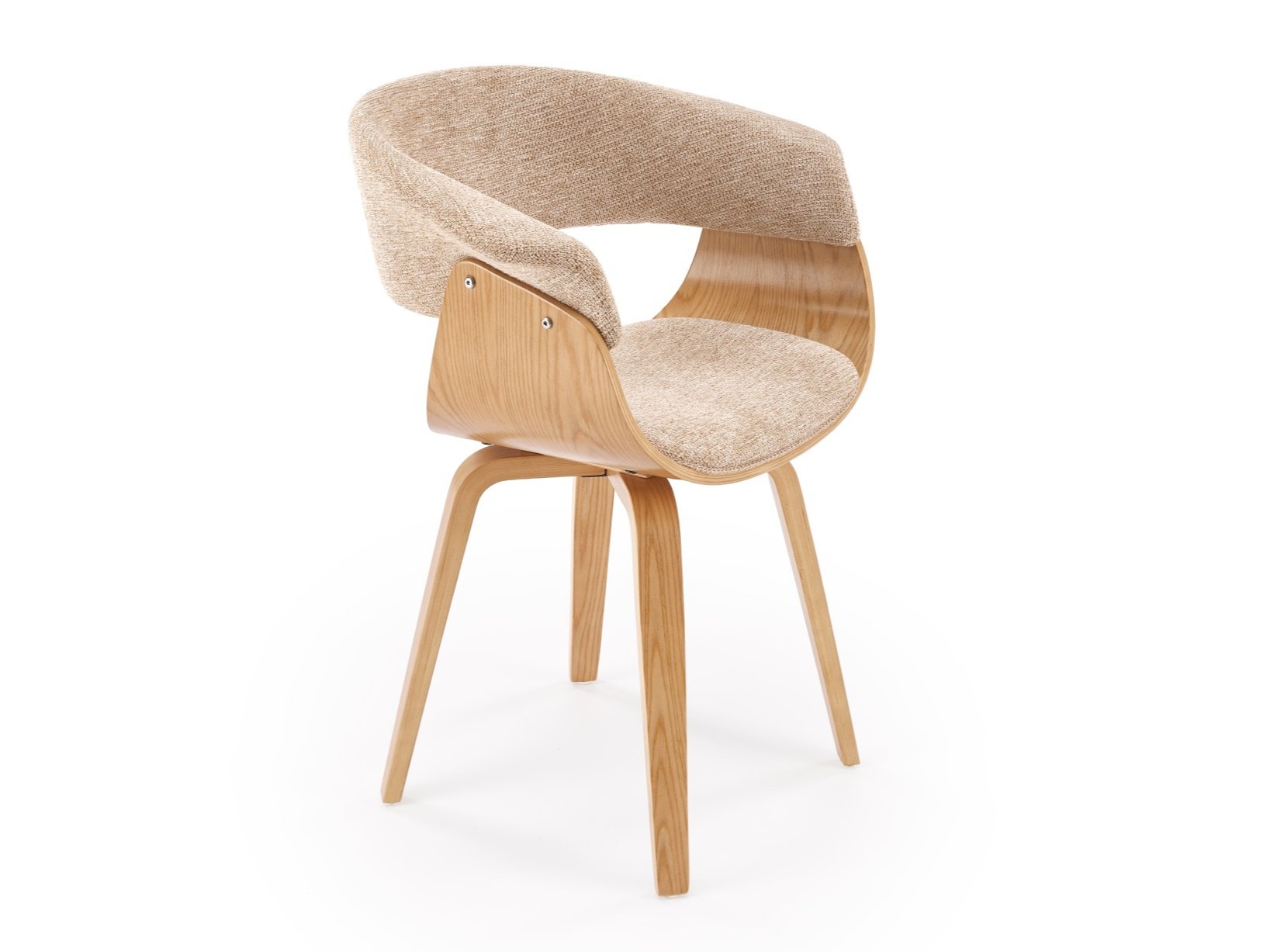 Sedia Houston 1597 (Beige + Luminoso legno)