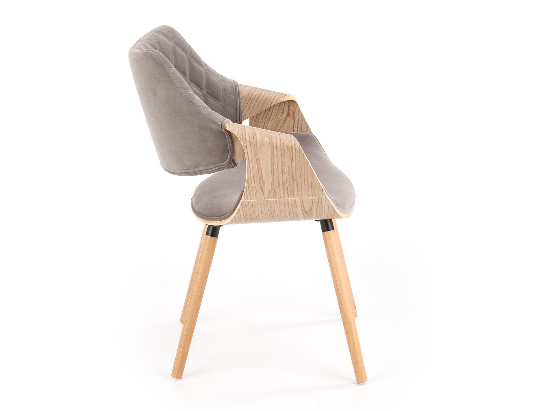 Sedia Houston 720 (Luminoso legno + Grigio)