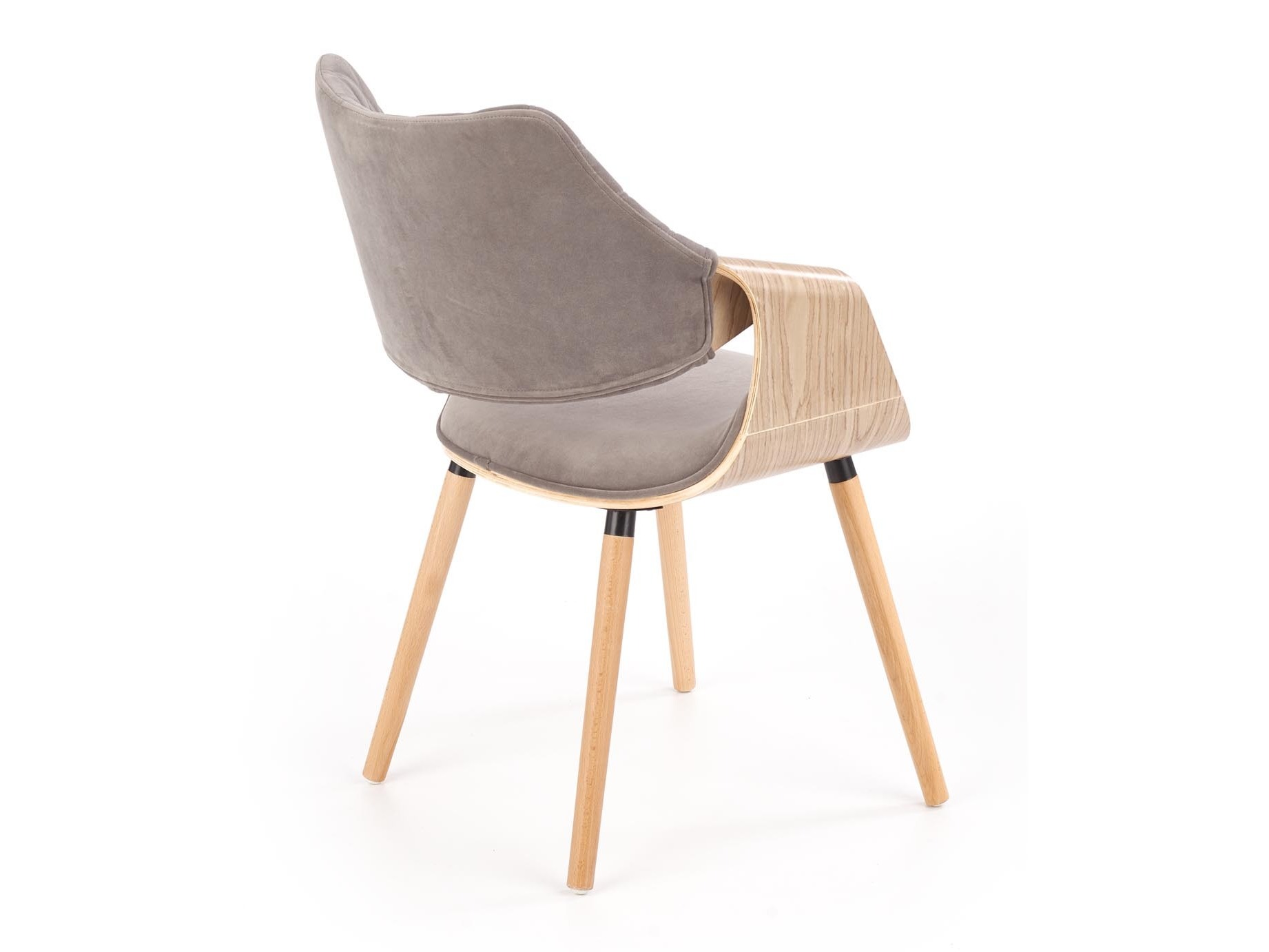 Sedia Houston 720 (Luminoso legno + Grigio)