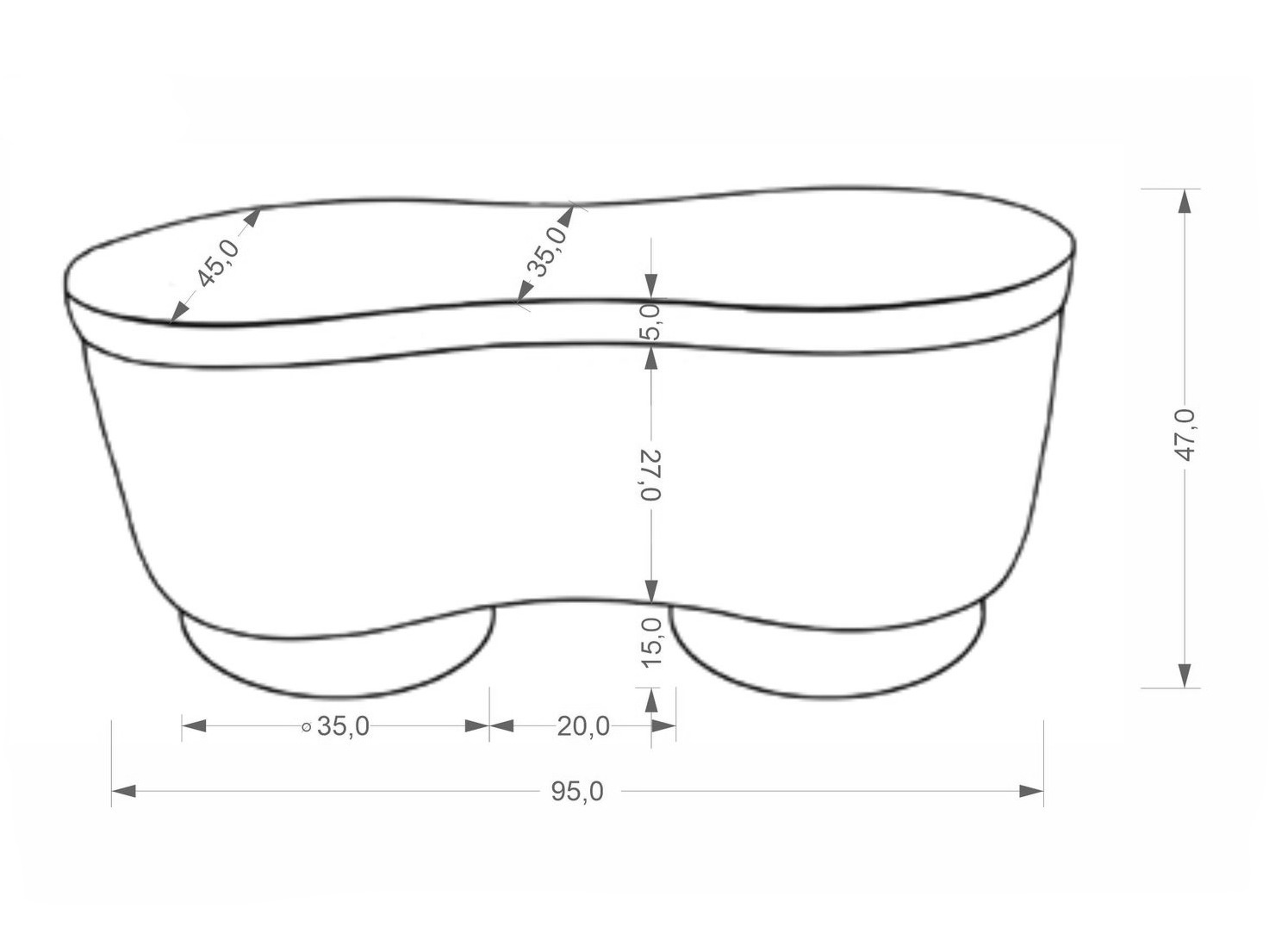Panca morbida Houston 2110 (Beige)