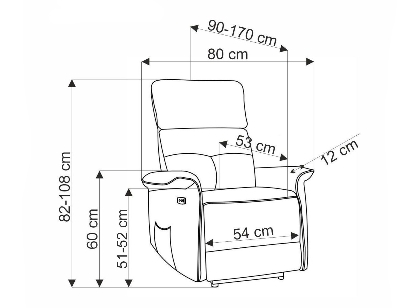 Poltrona regolabile Houston 1979 (Grigio)