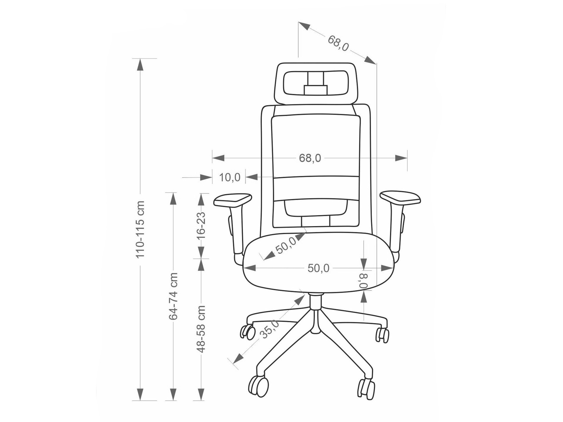 Sedia da ufficio Houston 2113
