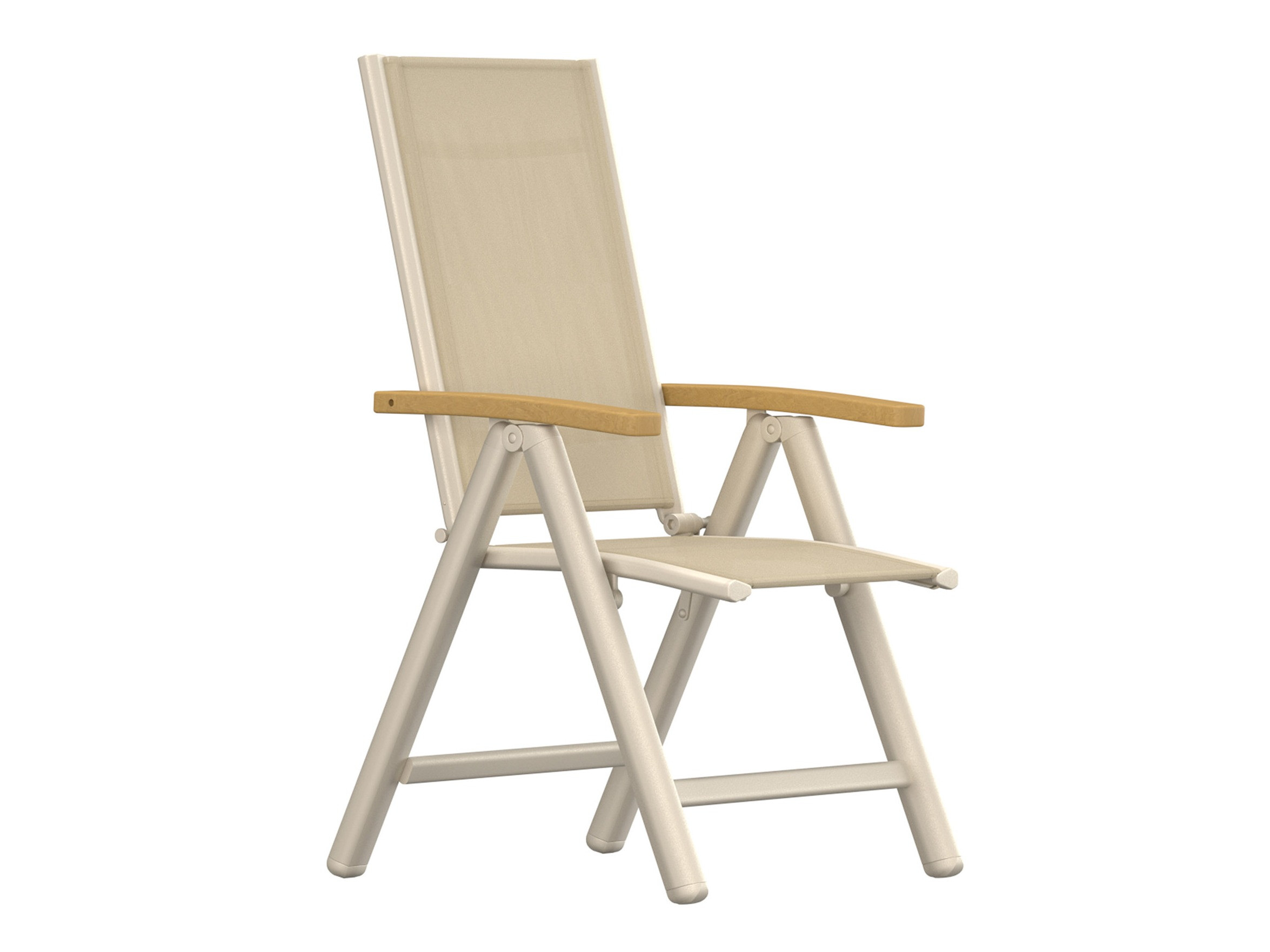 Sedia per esterni Dallas 2848 (Beige + Teak)